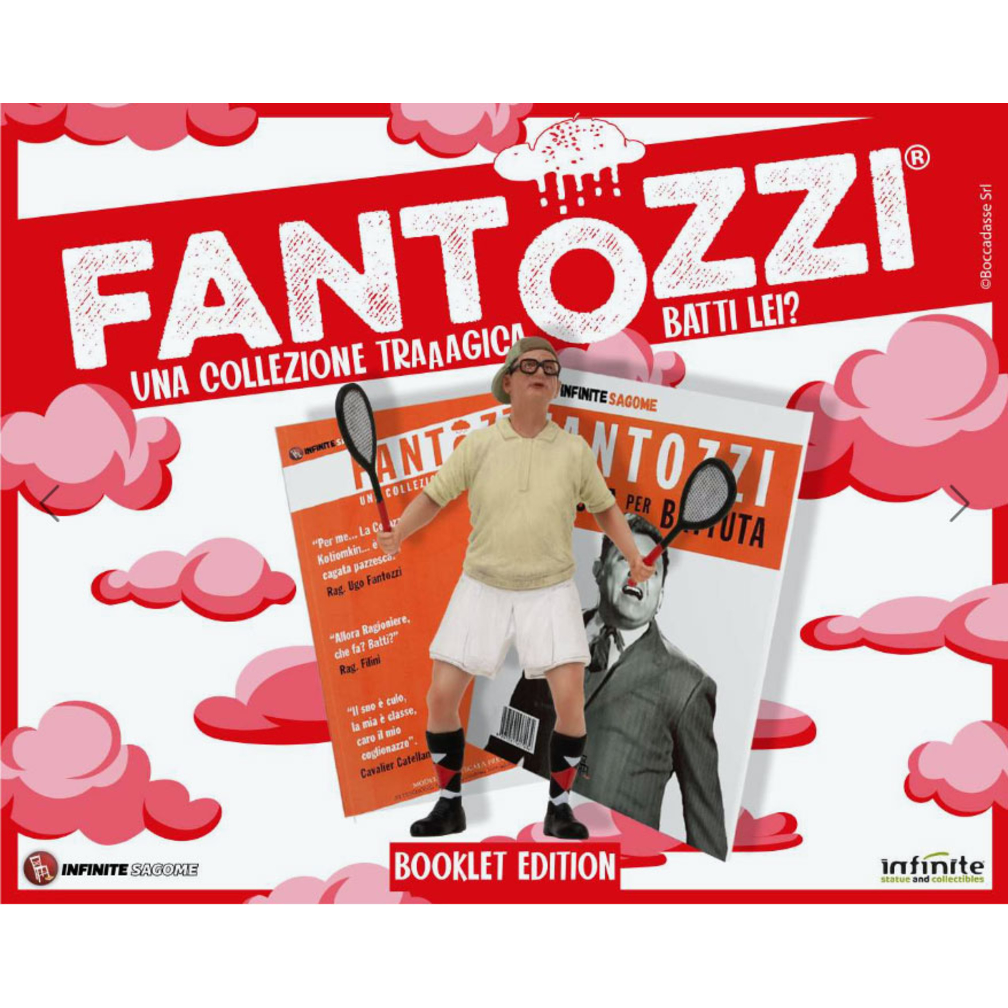 Fantozzi mini figure serie 1 filini batti lei + libretto - infinite statue 10 cm - DB LINE