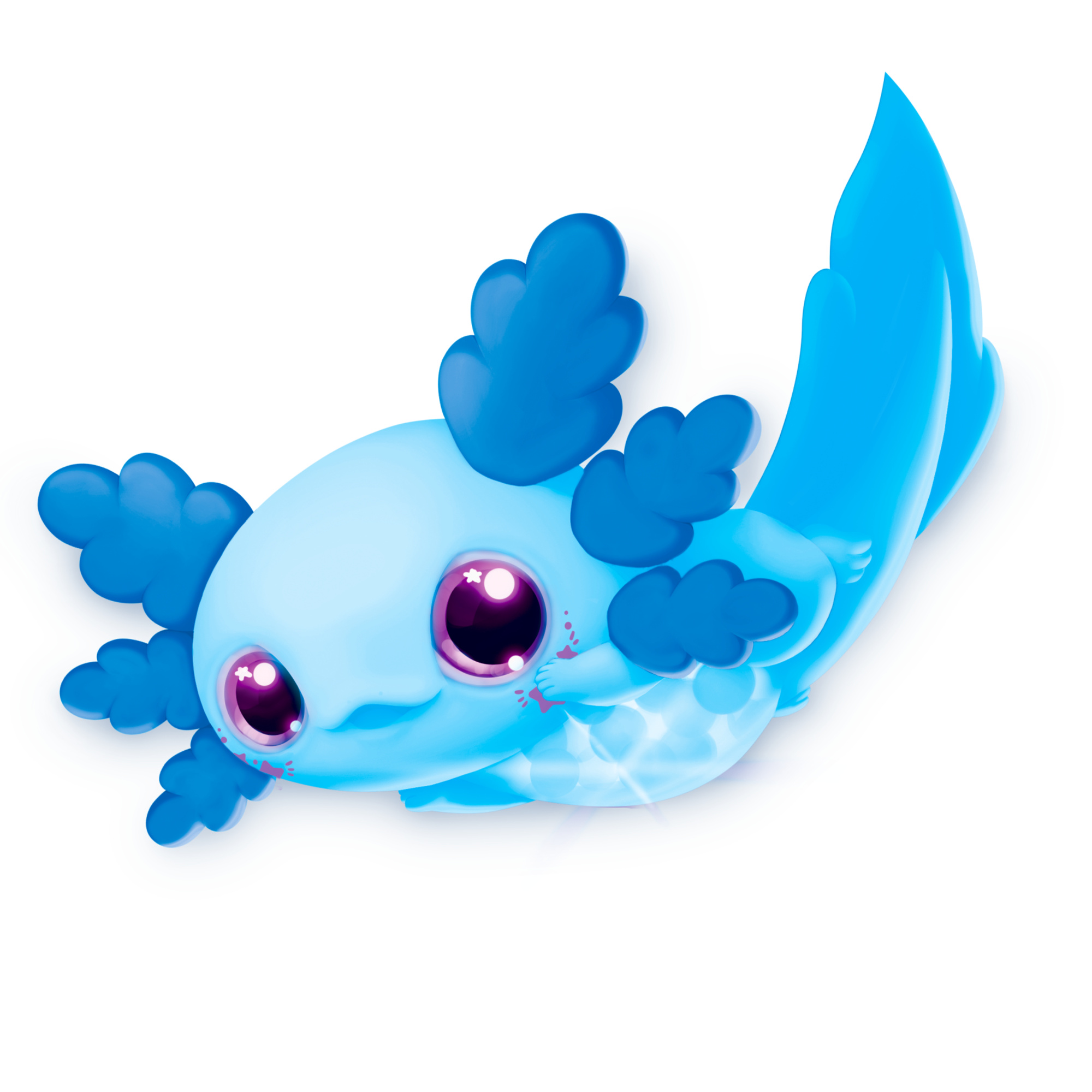 Animagic let's go axolotl azzurro - animale elettronico galleggiante e luminoso 4+ - ANIMAGIC
