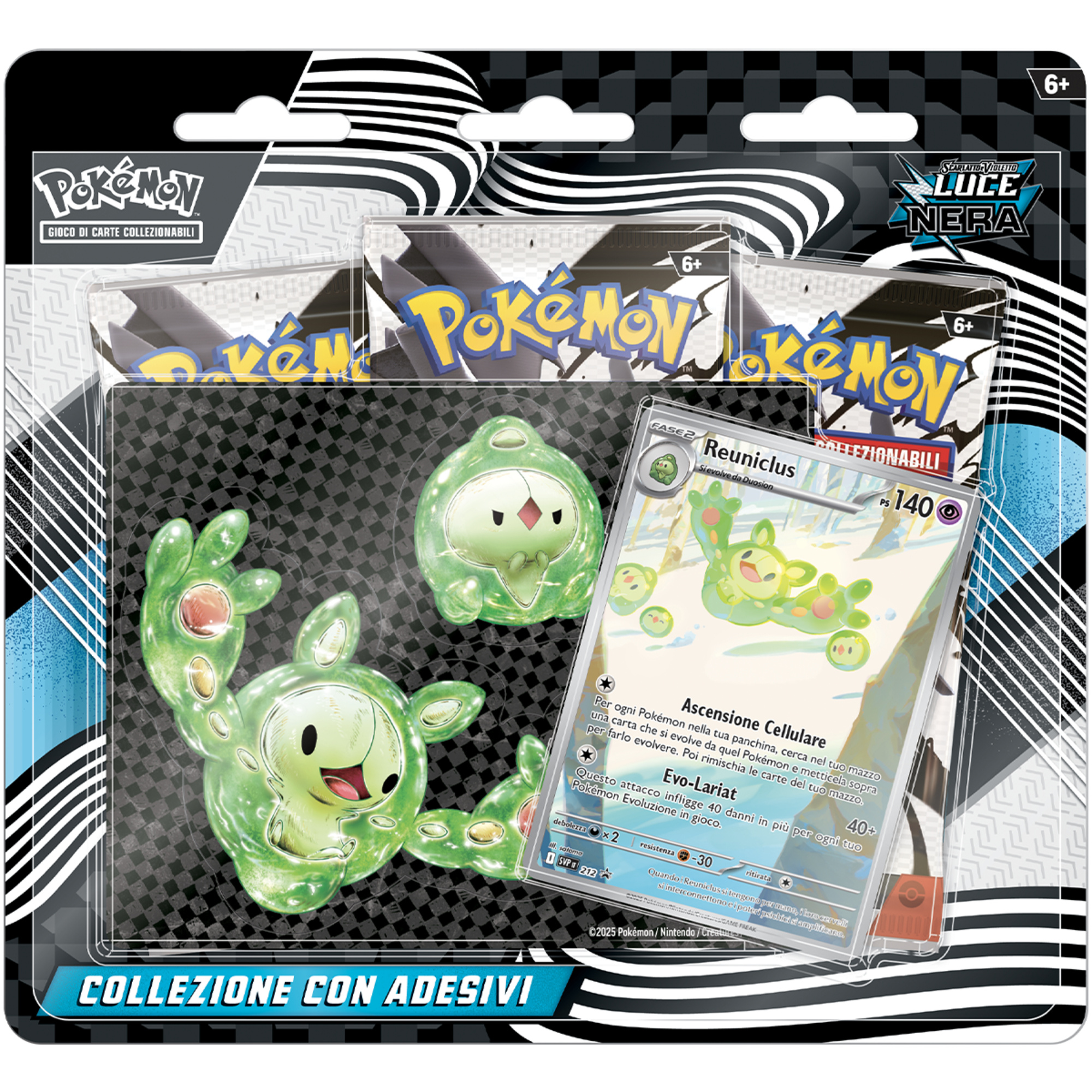 Pokémon collezione con adesivi dell'espansione scarlatto e violetto - luce nera - POKEMON