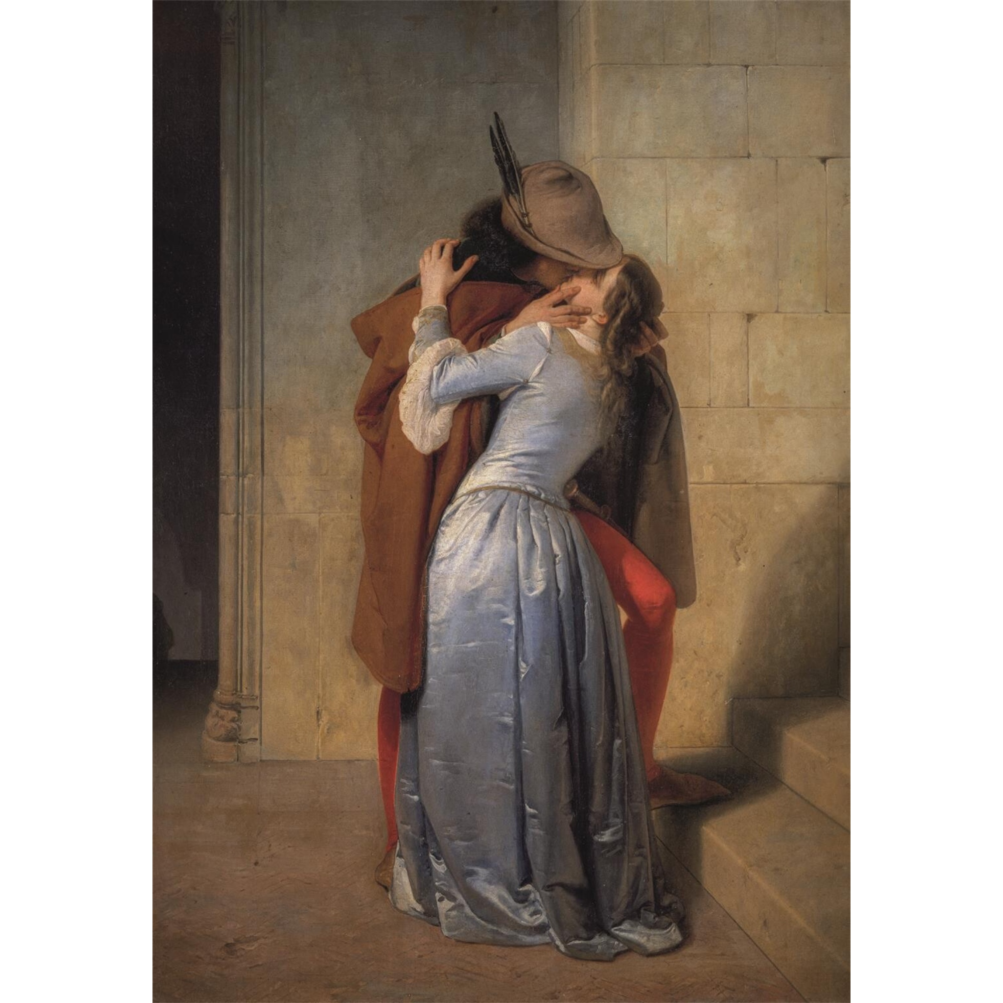 Clementoni - puzzle 1000 hqc museum the kiss - hayez - 39994 - CLEMENTONI