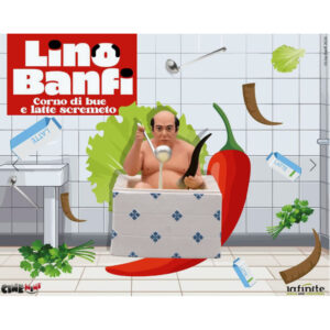 Lino banfi mini figure serie 1 latte scremeto - set 4 personaggi cult in pvc - DB LINE