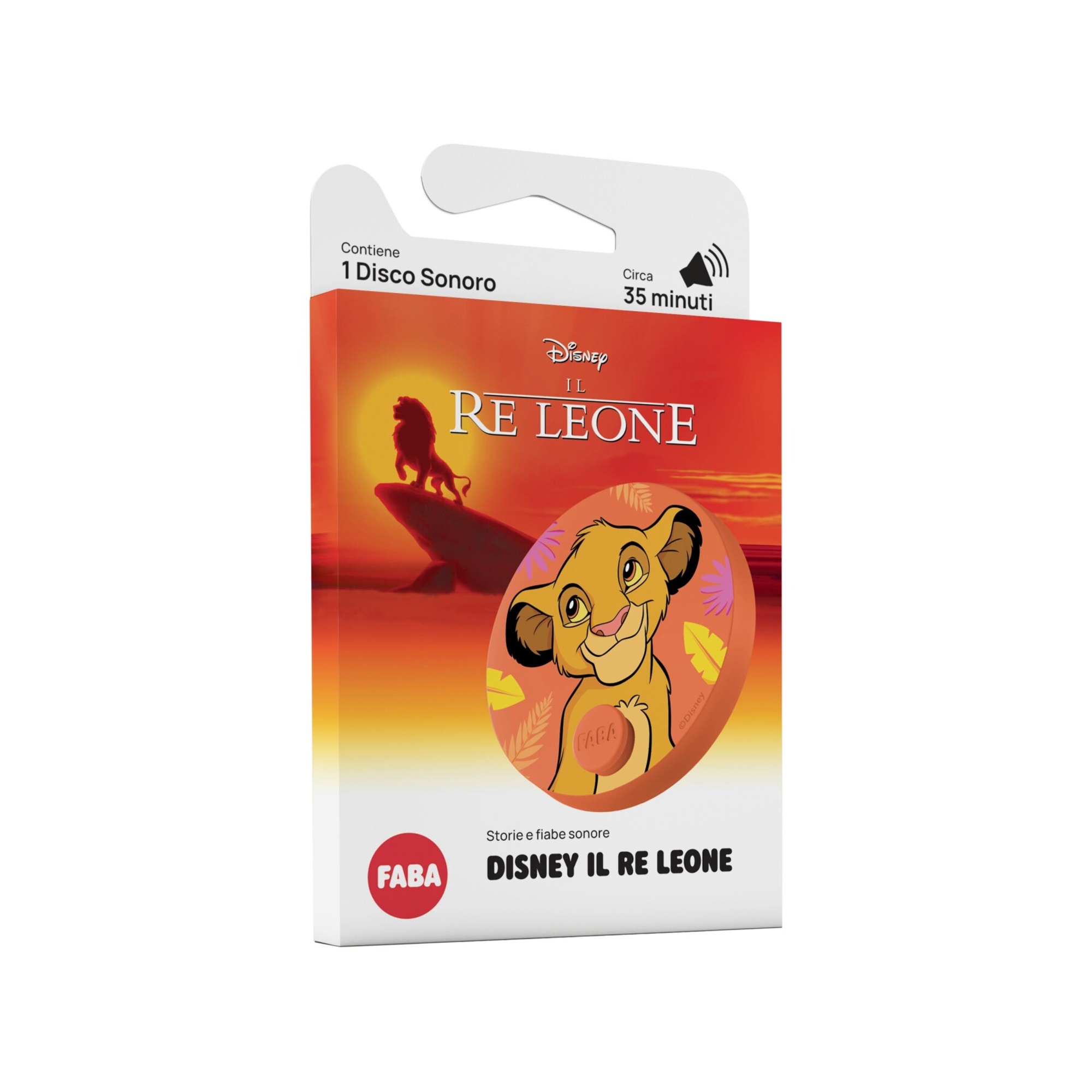 Disco sonoro faba - il re leone - eta'  5 - 10 anni - Disney