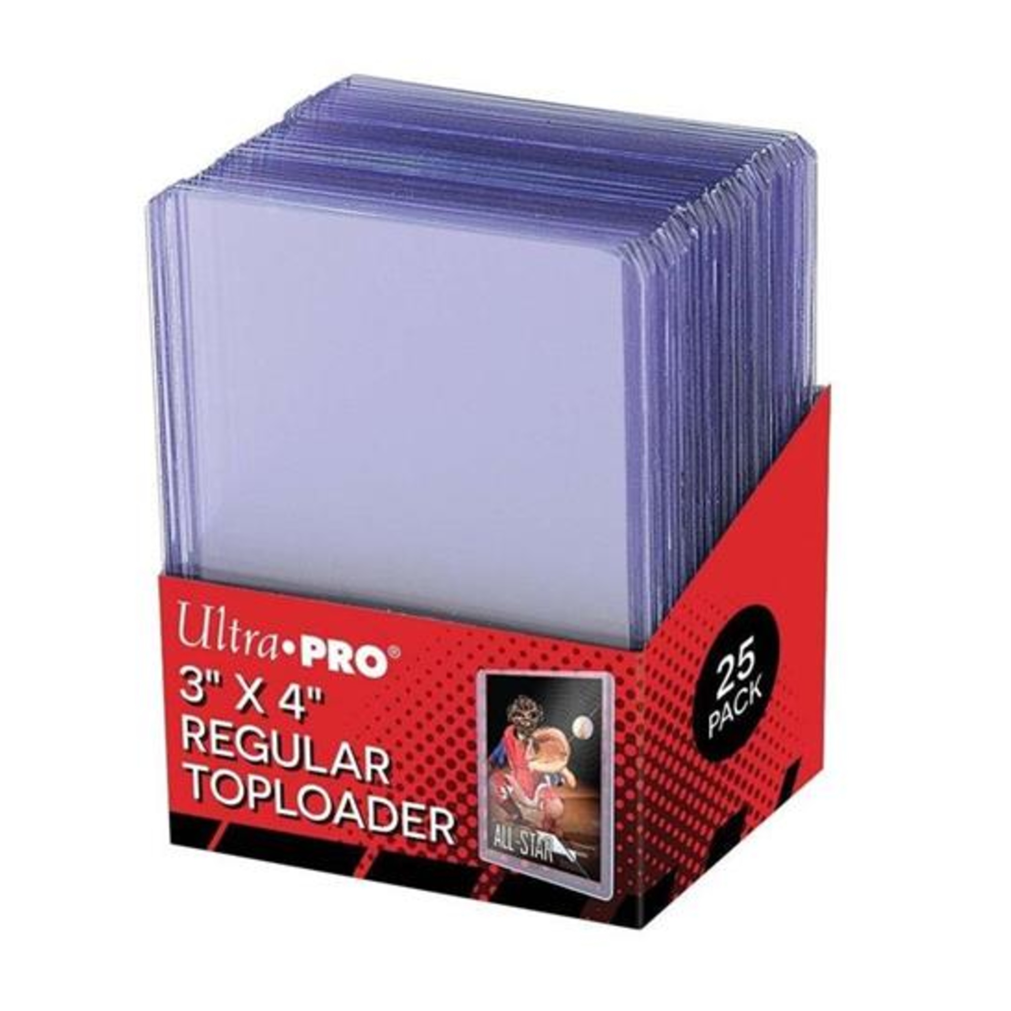 Toploader 3" x 4" ultra pro – 25 pz, protezione rigida carte standard - DB LINE