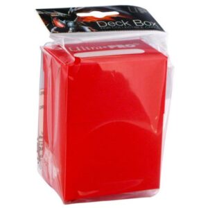 Porta mazzo rosso per carte standard – pokémon, magic, tcg - DB LINE