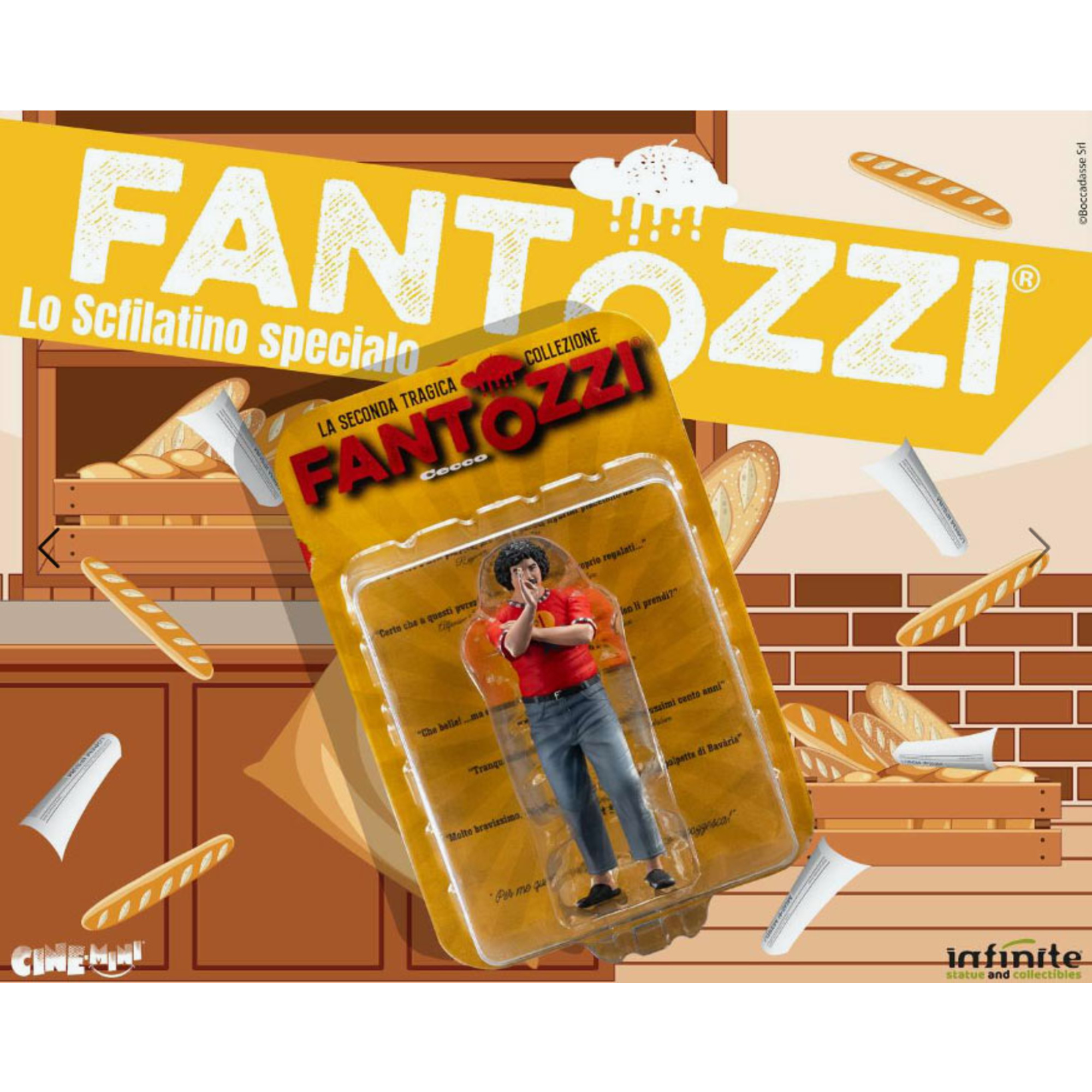 Fantozzi mini figure serie 2 - set 5 personaggi 10 cm pvc - DB LINE