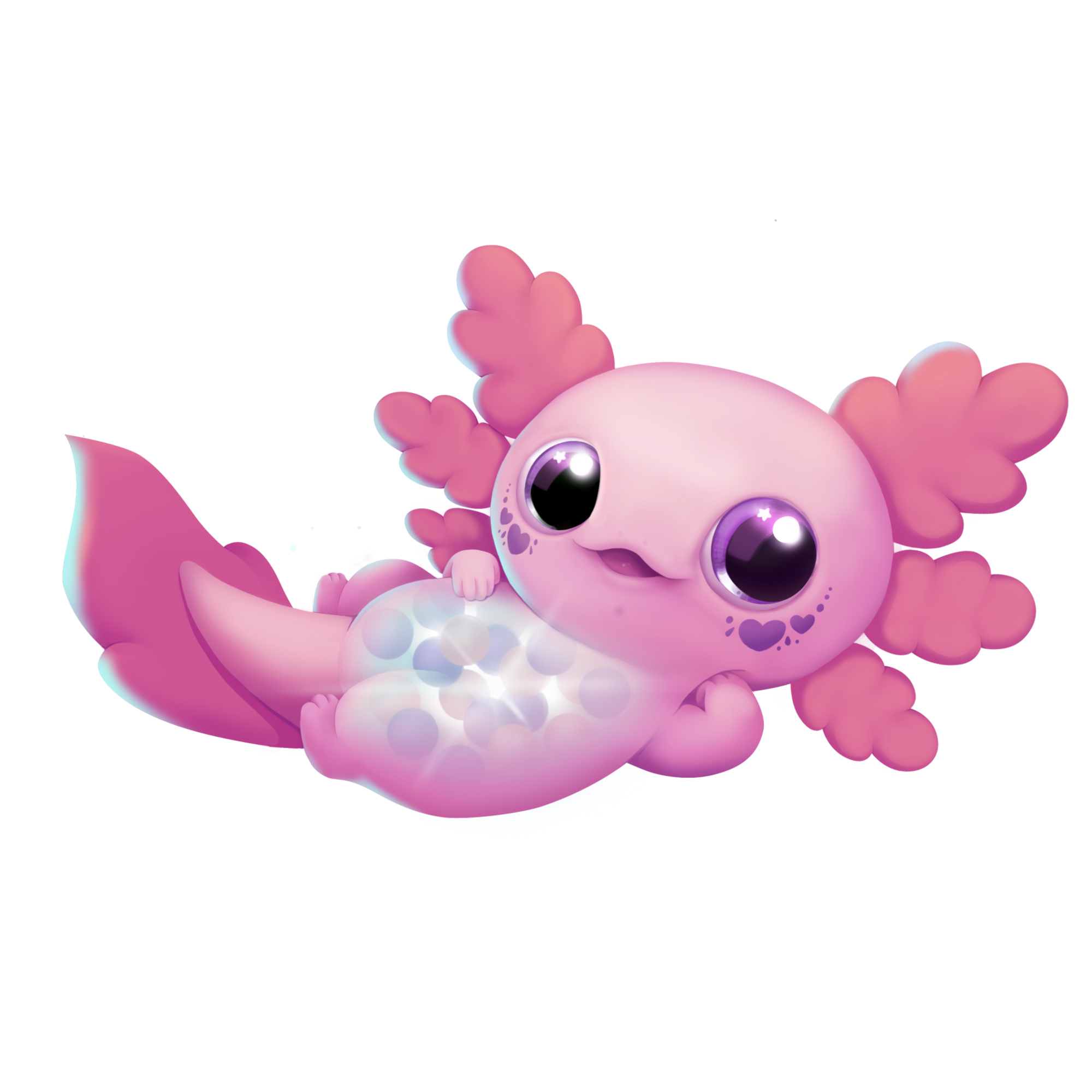 Animagic let's go axolotl rosa - animale elettronico galleggiante e luminoso 4+ - ANIMAGIC