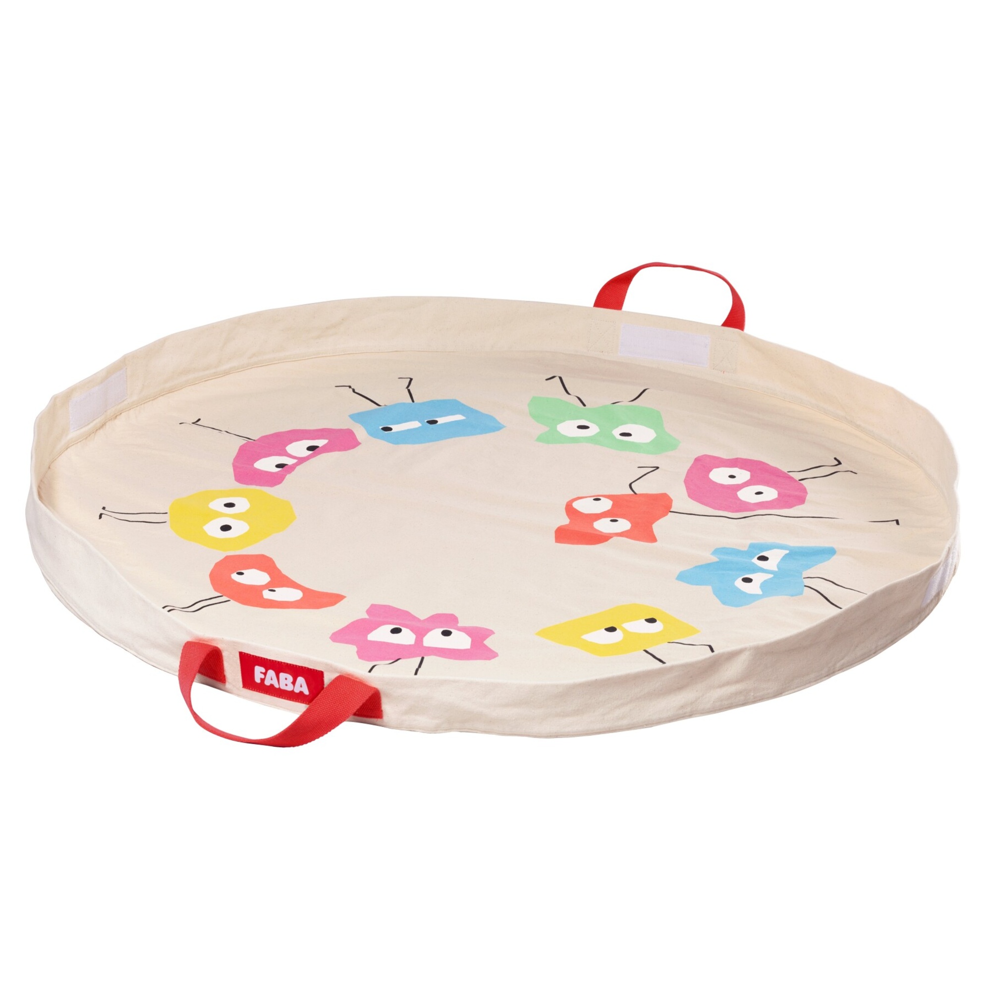 Tappeto gioco accessori bimbi 2 in 1 con chiusura a sacco porta giochi - faba - FABA