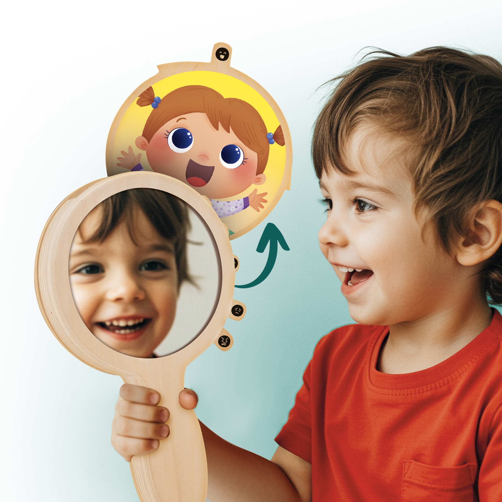 Montessori - specchio delle emozioni per bambini - LISCIANI