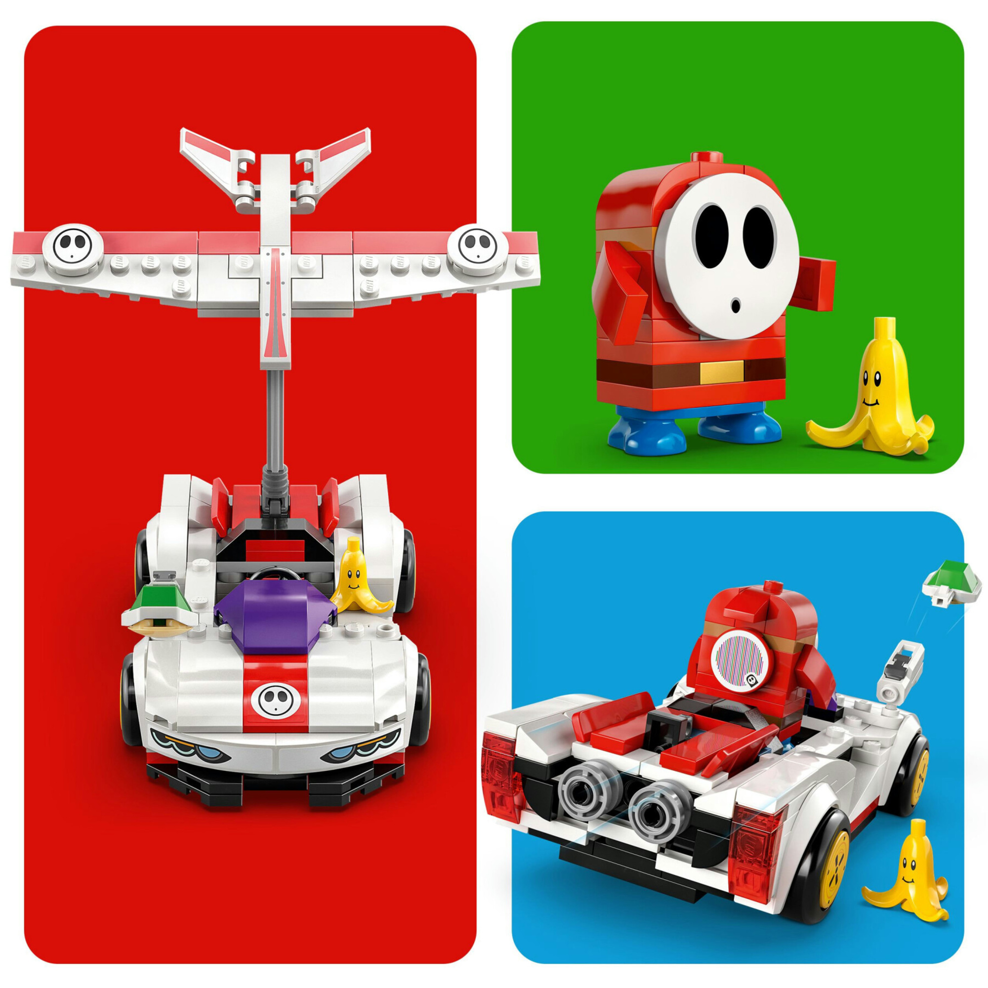 Lego 72045 - mario kart tipo timido con aliante e gusci, 7+ anni - LEGO® Super Mario™, Lego
