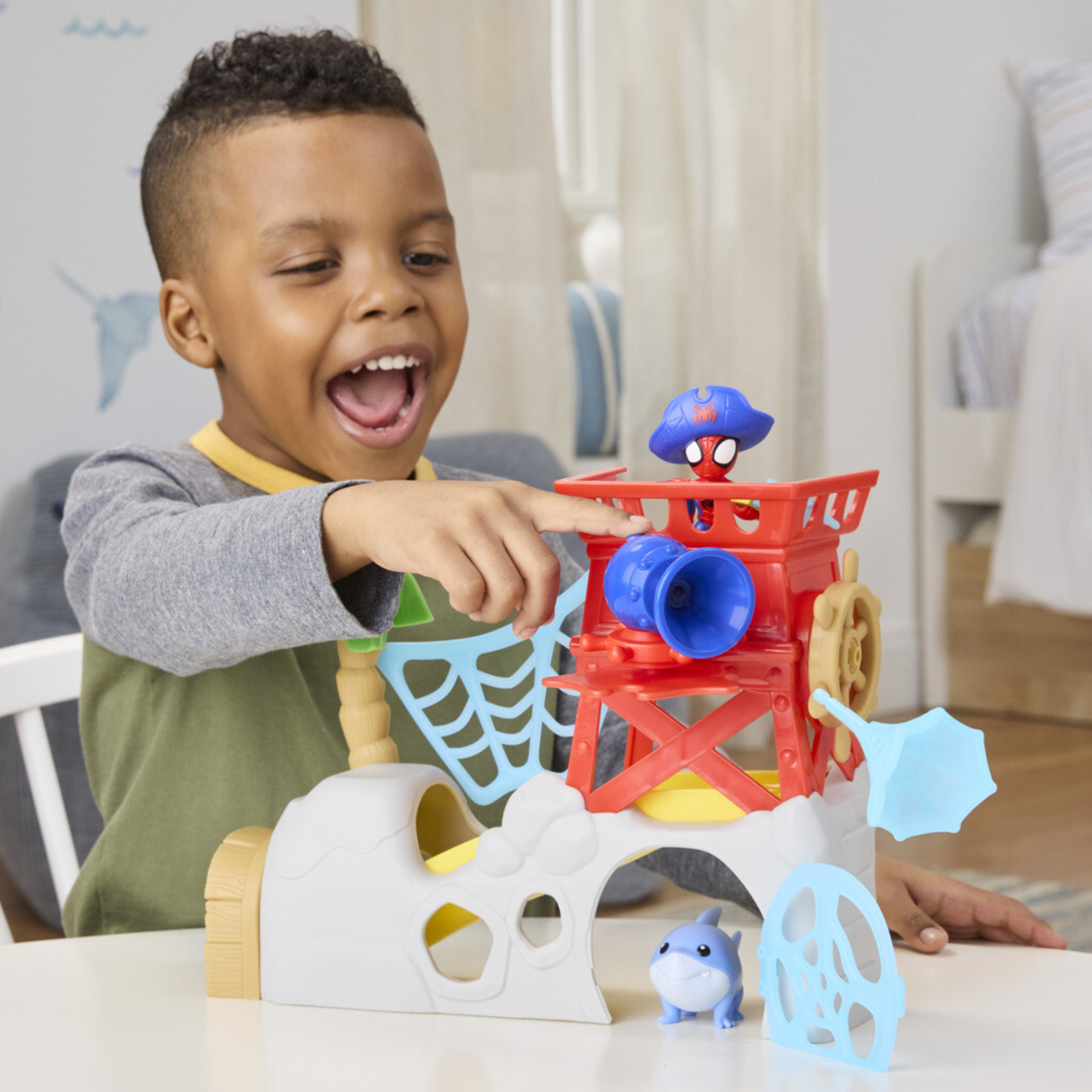 Spidey water web playset isola dei pirati - SPIDEY