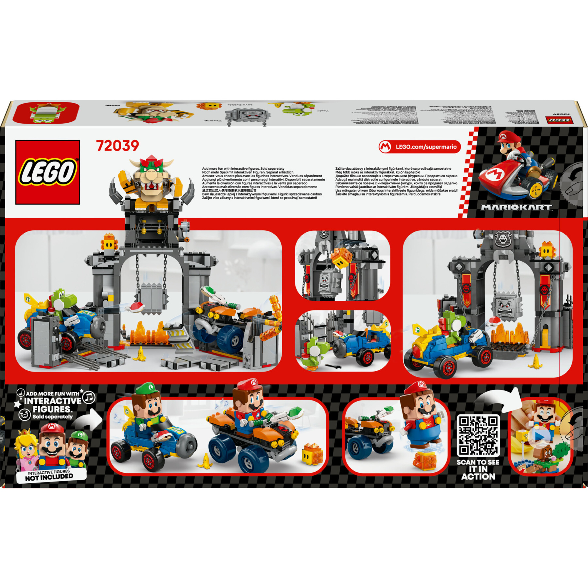 Lego 72039 - mario kart castello di bowser con 2 macchine, 9+ anni - LEGO® Super Mario™, Lego