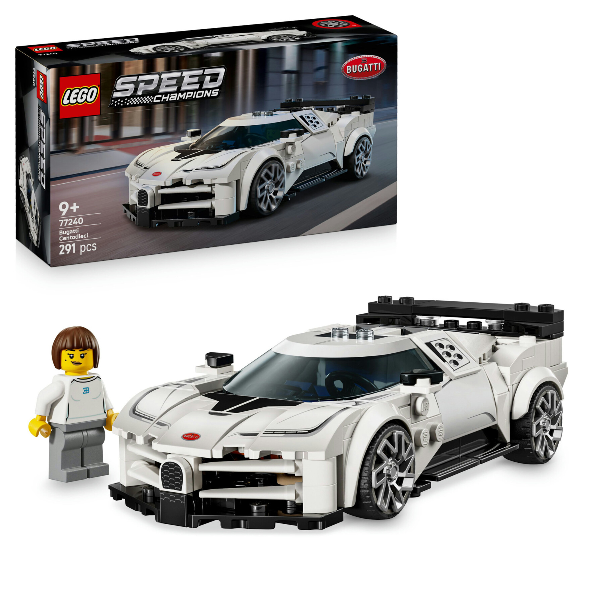 Lego speed champions 77240 - bugatti centodieci con minifigure 9+ - LEGO SPEED CHAMPIONS, Lego