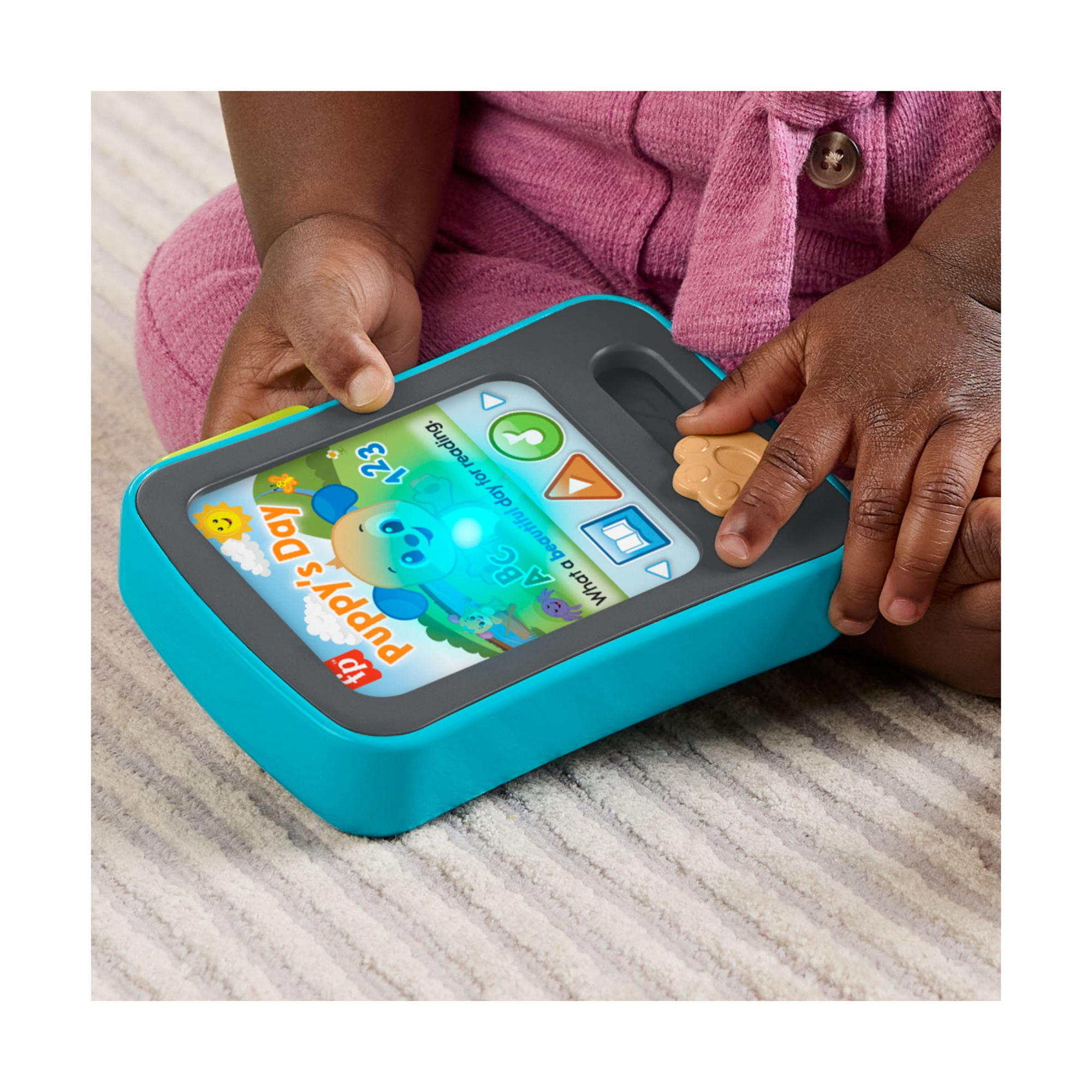 Fisher-price - tablet delle storie di cagnolino, finto e-reader con luci, canzoni didattiche e classiche filastrocche - FISHER PRICE