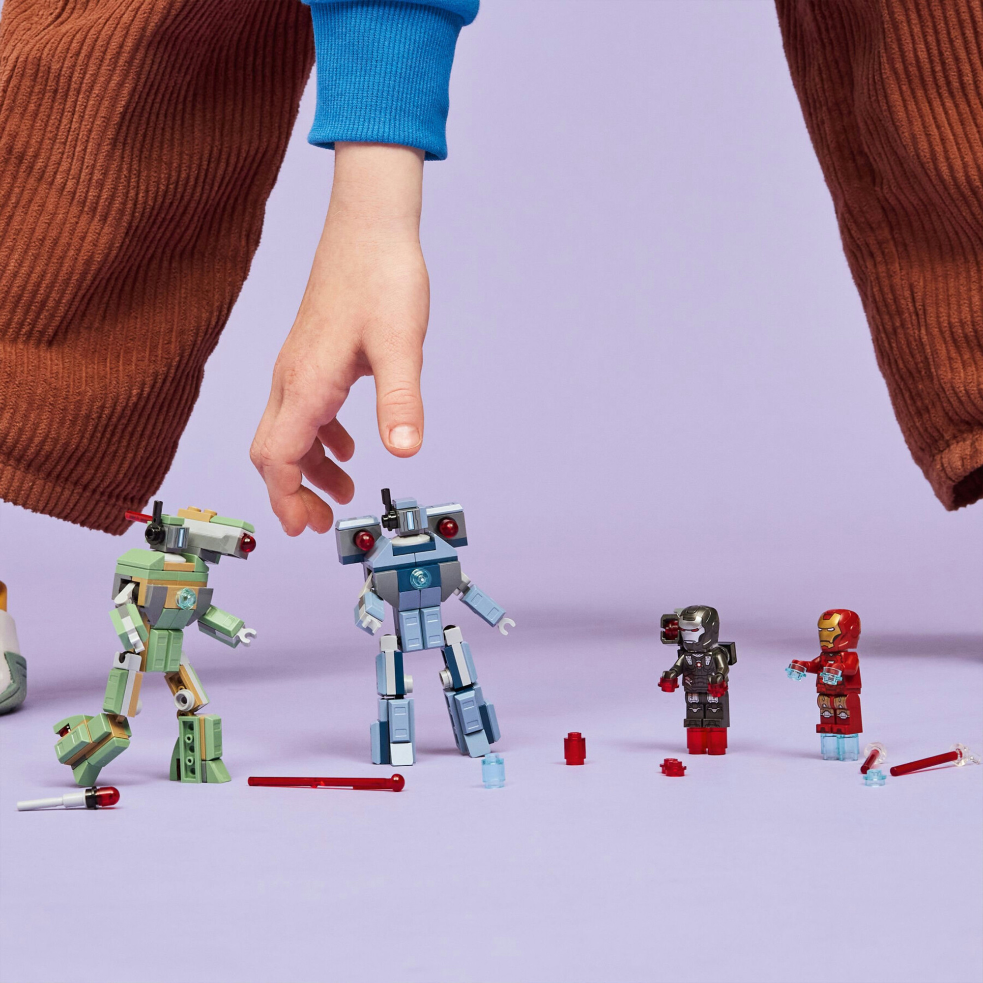 Lego marvel 76320 - iron man e war machine vs droni con action figure 7+ - LEGO SUPER HEROES, Lego