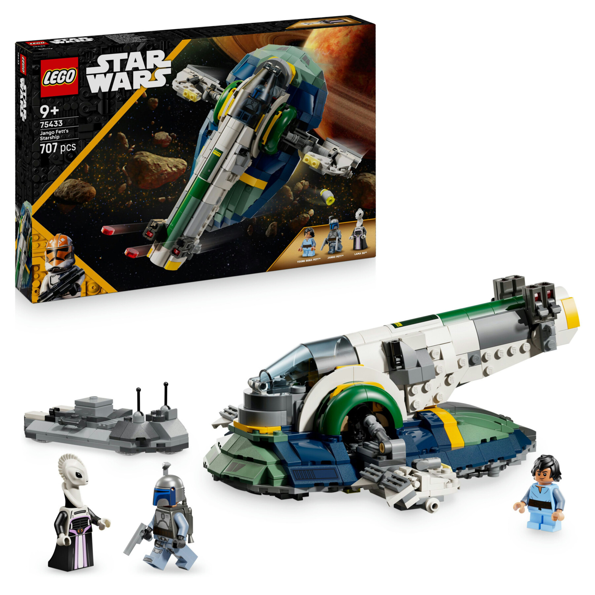 Lego star wars 75433 - astronave jango fett con 3 minifigure 9+ - LEGO STAR WARS, LEGO® Star Wars™, Lego