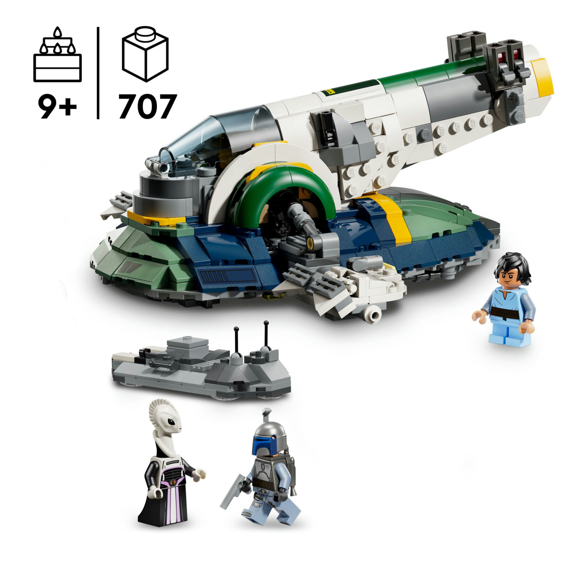 Lego star wars 75433 - astronave jango fett con 3 minifigure 9+ - LEGO STAR WARS, LEGO® Star Wars™, Lego