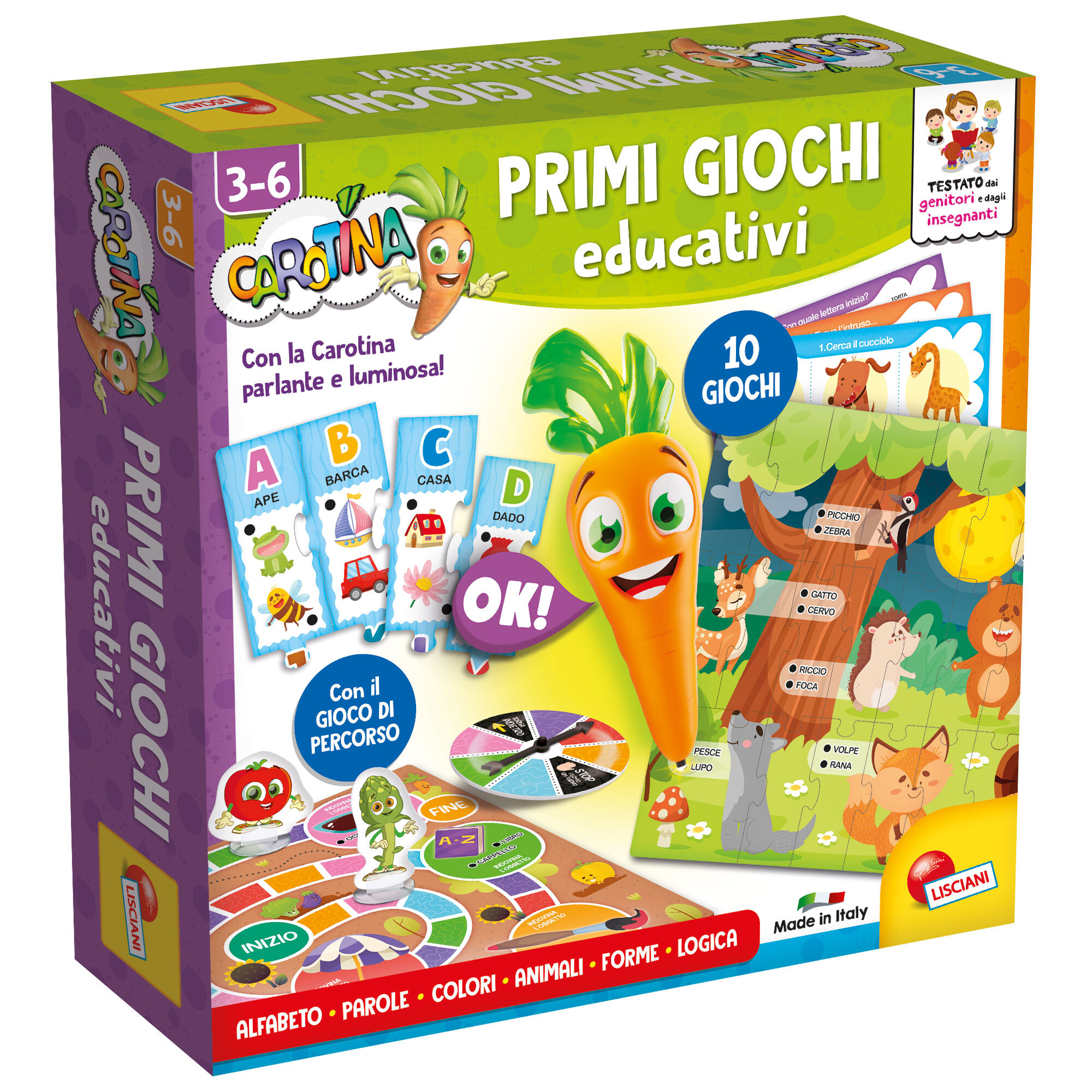 Carotina - penna parlante con primi giochi educativi - LISCIANI