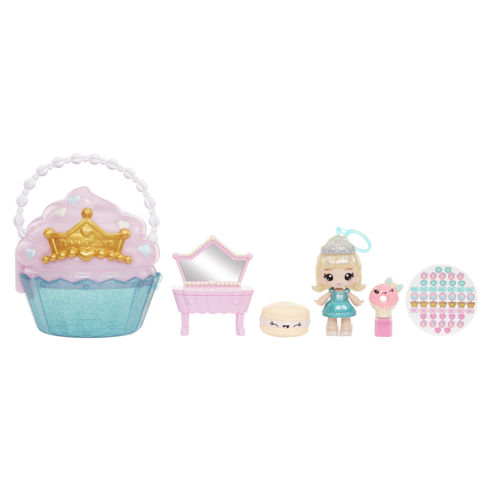 Yummiland cupcake bag - beauty playset con lip gloss doll - YUMMILAND