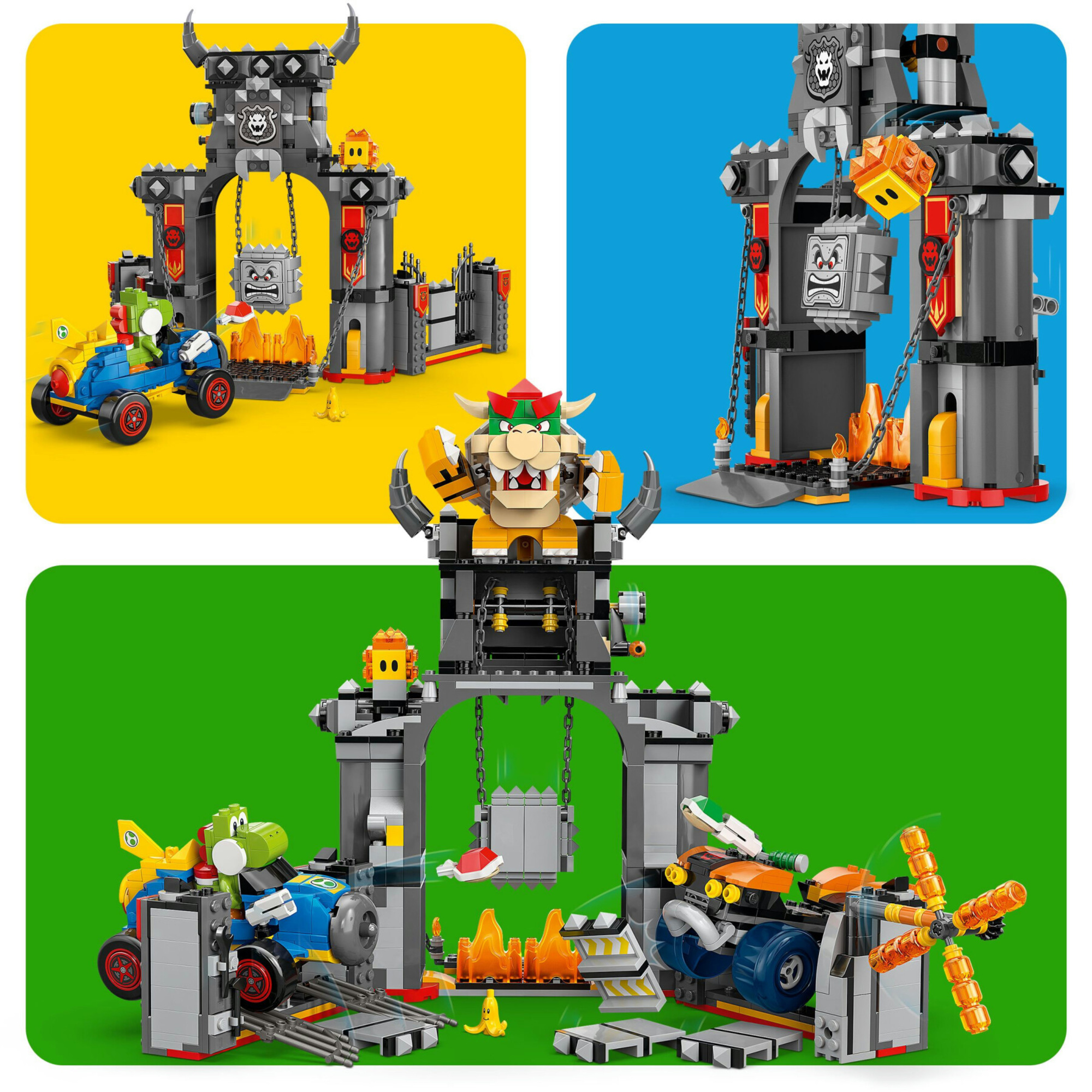 Lego 72039 - mario kart castello di bowser con 2 macchine, 9+ anni - LEGO® Super Mario™, Lego