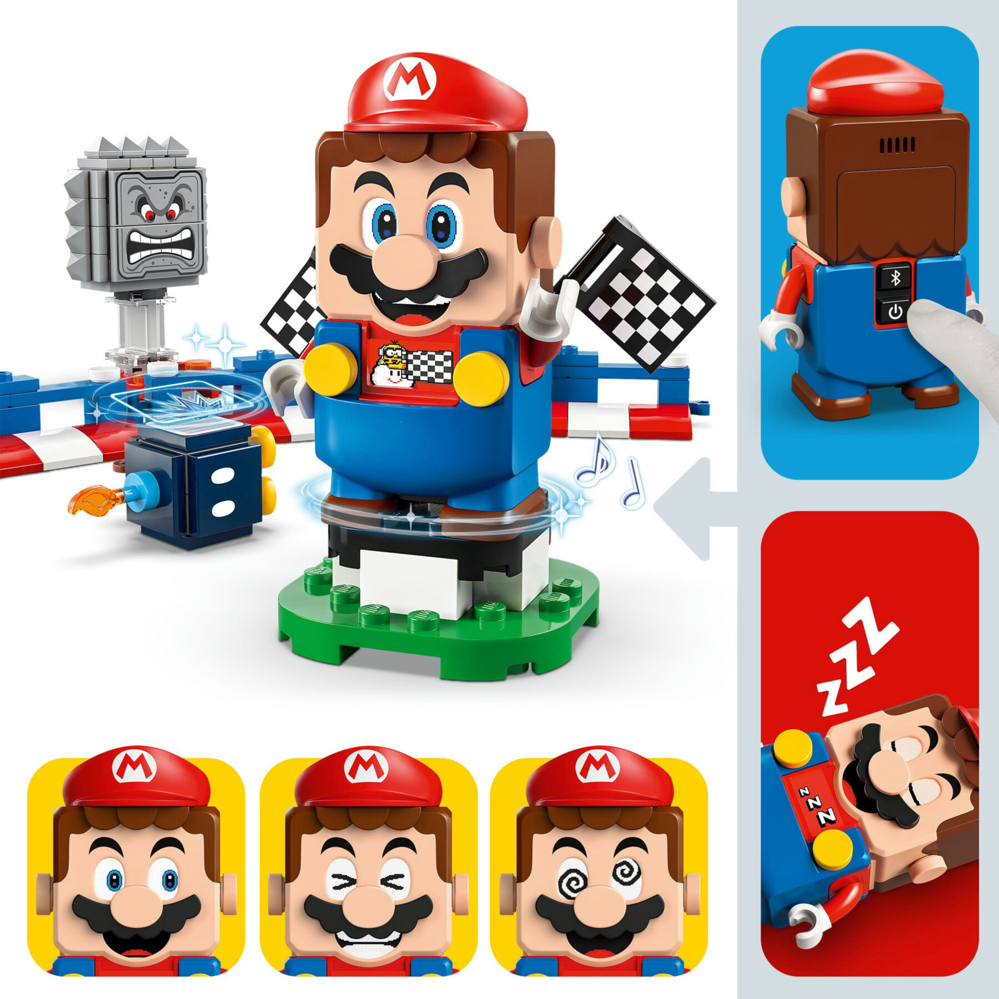 Lego 72043 - mario kart con kart standard e 3 personaggi, 7+ anni - LEGO® Super Mario™, Lego