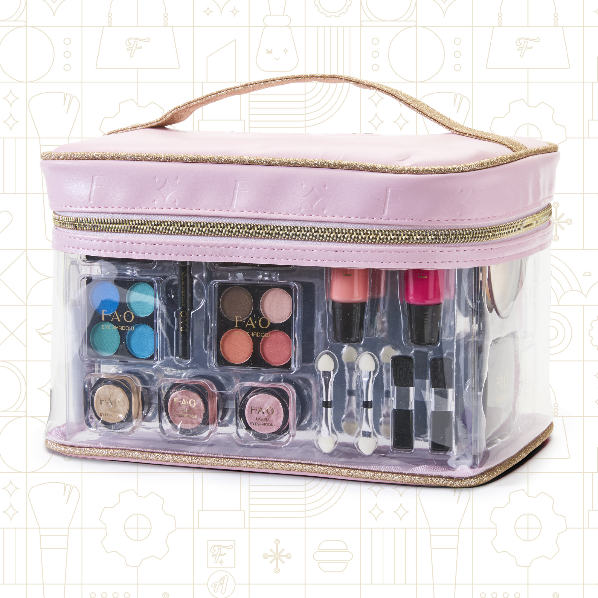 Fao schwarz - kit trucco ultimate per bambini con 30+ pezzi sicuri - 