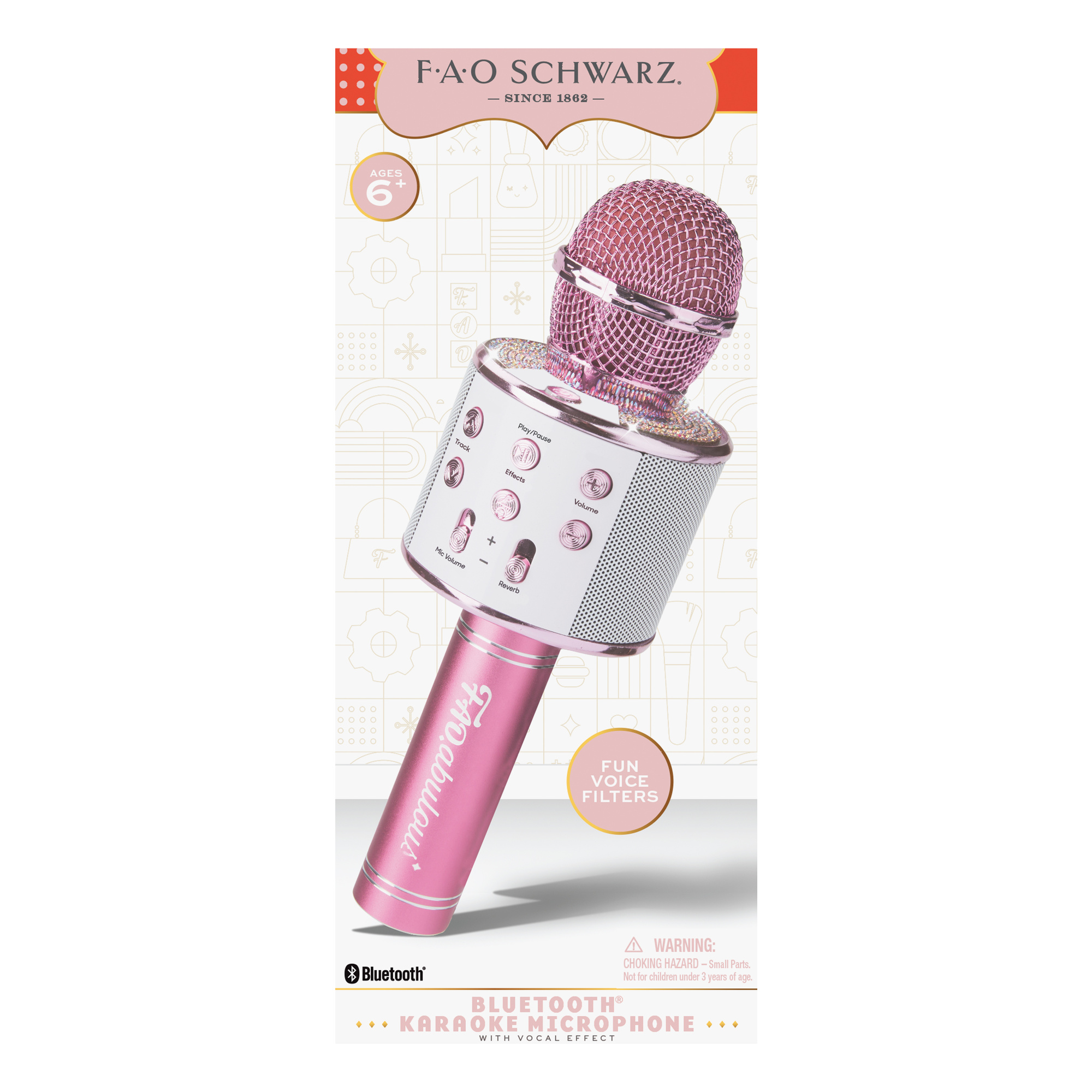 Microfono karaoke bluetooth fao schwarz con effetti vocali e speaker - FAO Schwarz