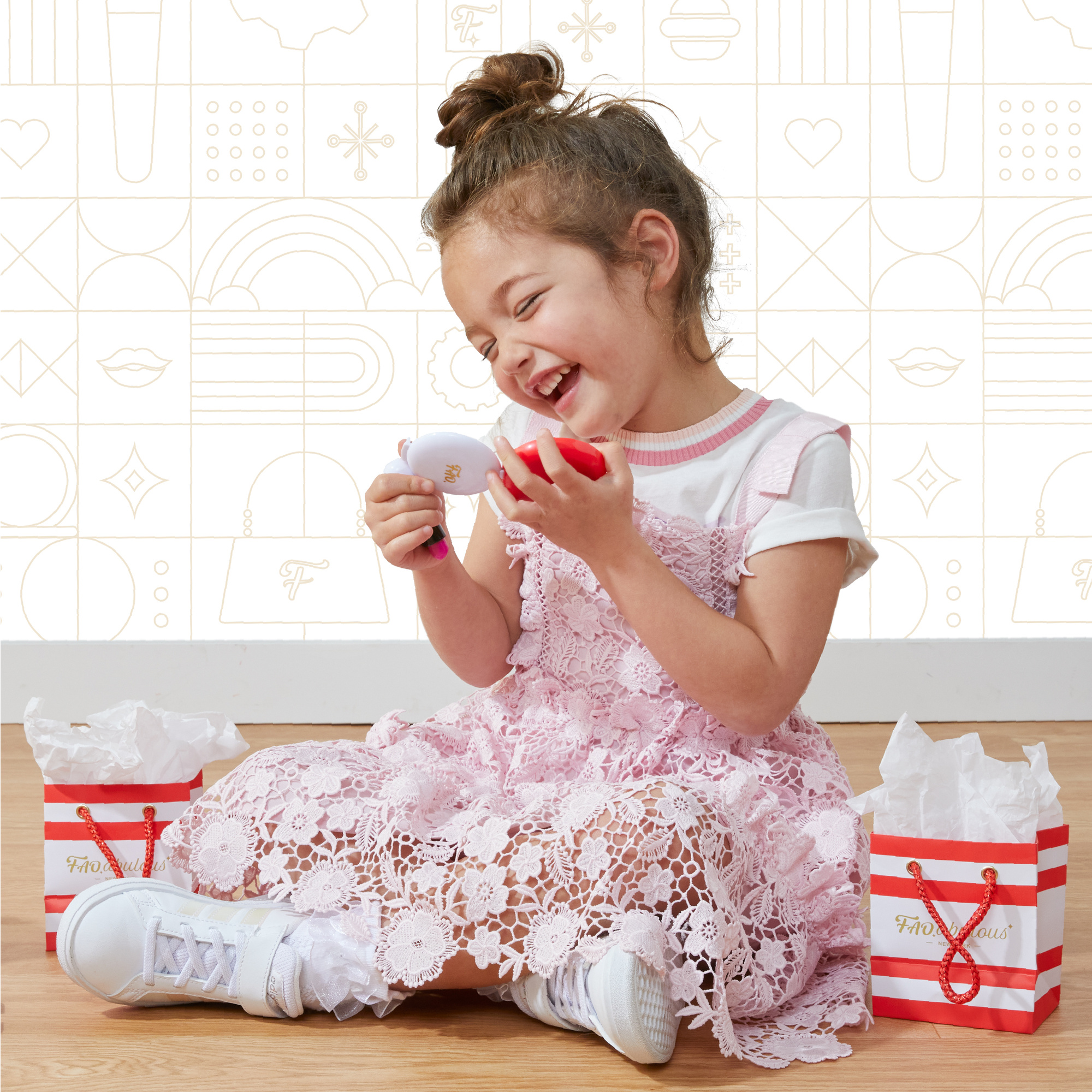 Cassa trucco fao schwarz beauty boutique – set gioco 19 pezzi - 