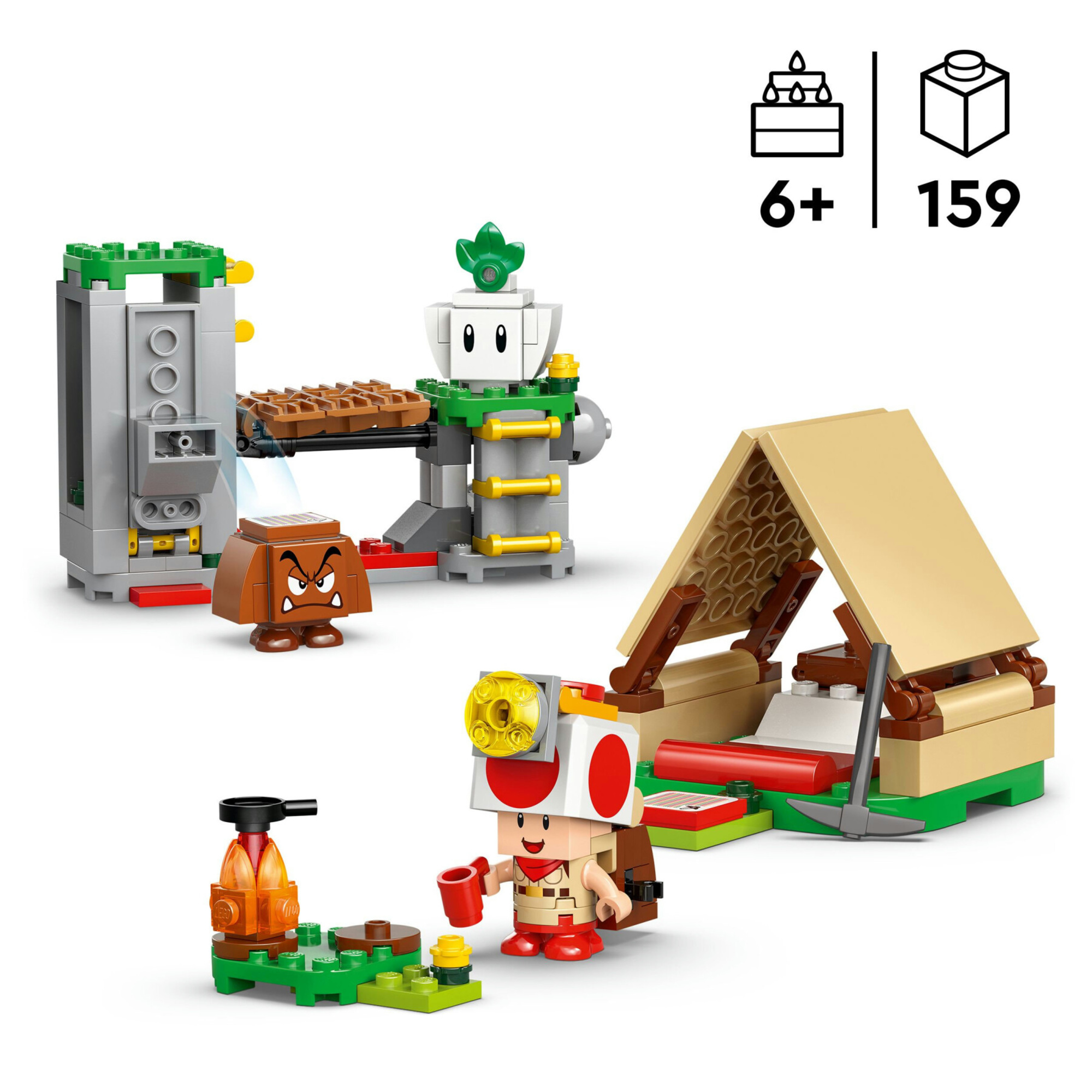 Lego super mario 72040 - campeggio con capitan toad, 6+ anni - LEGO® Super Mario™, Lego