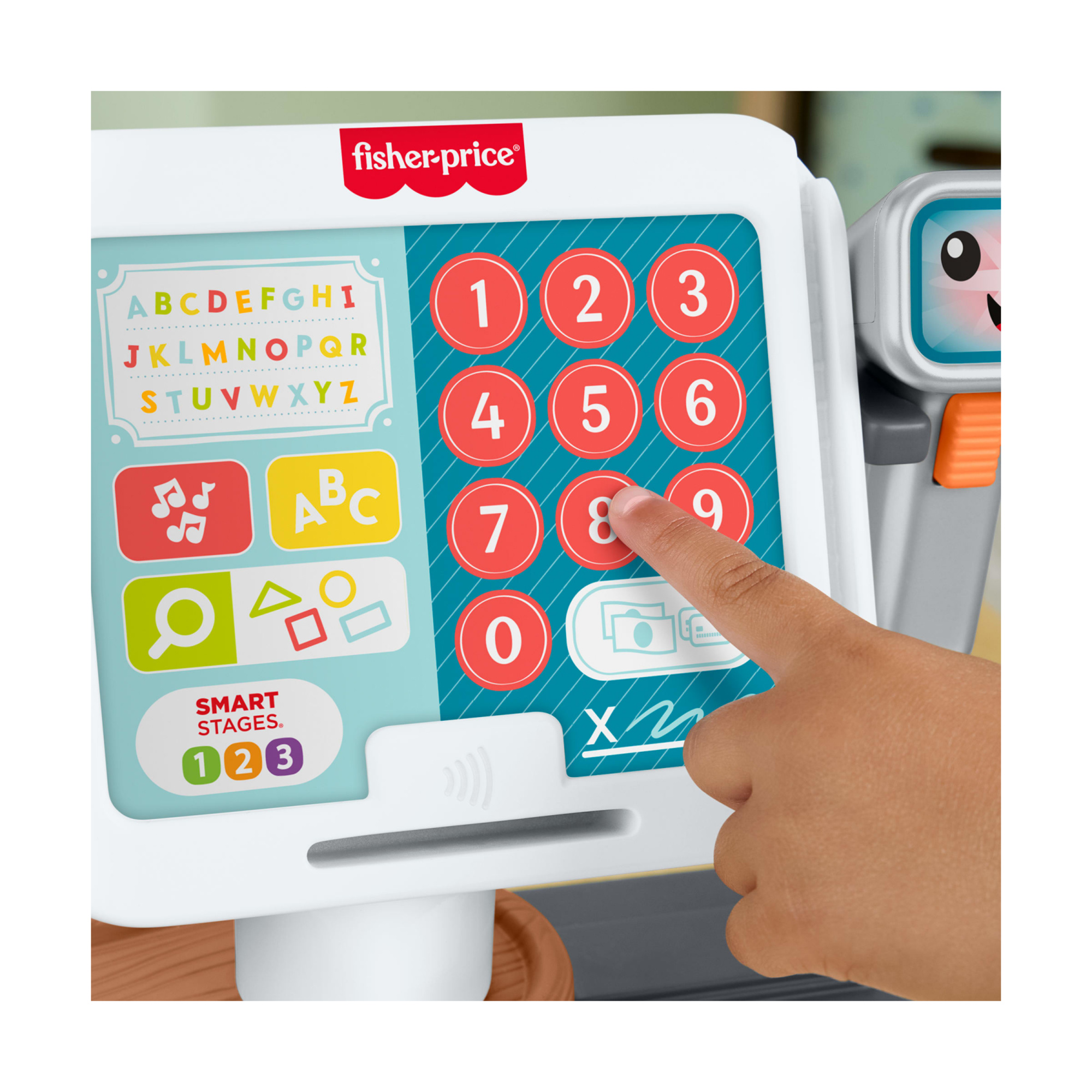 Fisher-price - registratore di cassa, set per l'apprendimento con oltre 150 canzoni, suoni e frasi, 20 accessori inclusi - FISHER PRICE
