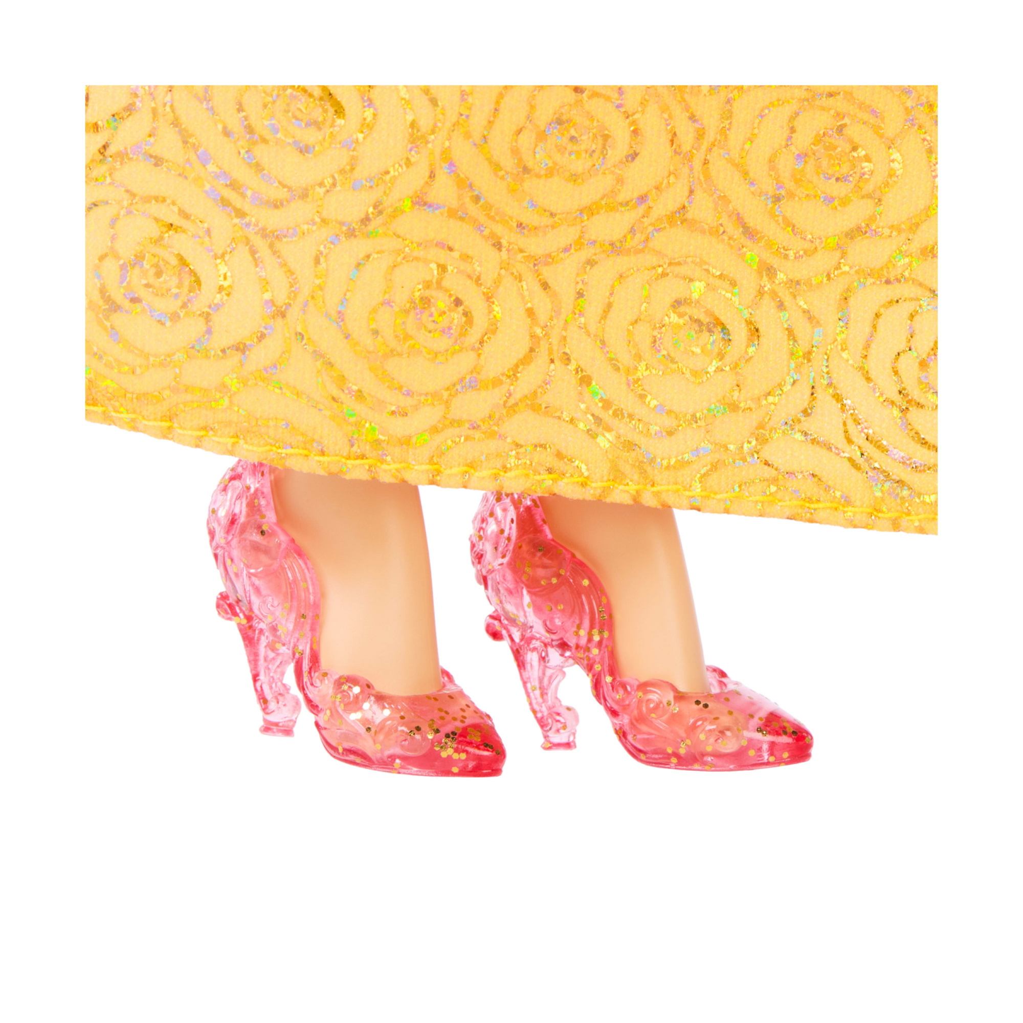 Mattel disney princess - belle, bambola con capi e accessori scintillanti ispirati al film - DISNEY PRINCESS