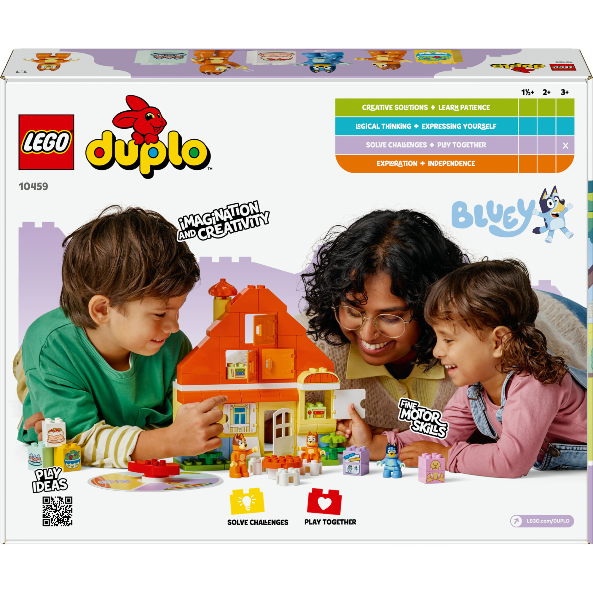 Lego 10459 - duplo casa bluey con gioco memoria e tabellone, 3+ anni - LEGO DUPLO, Lego