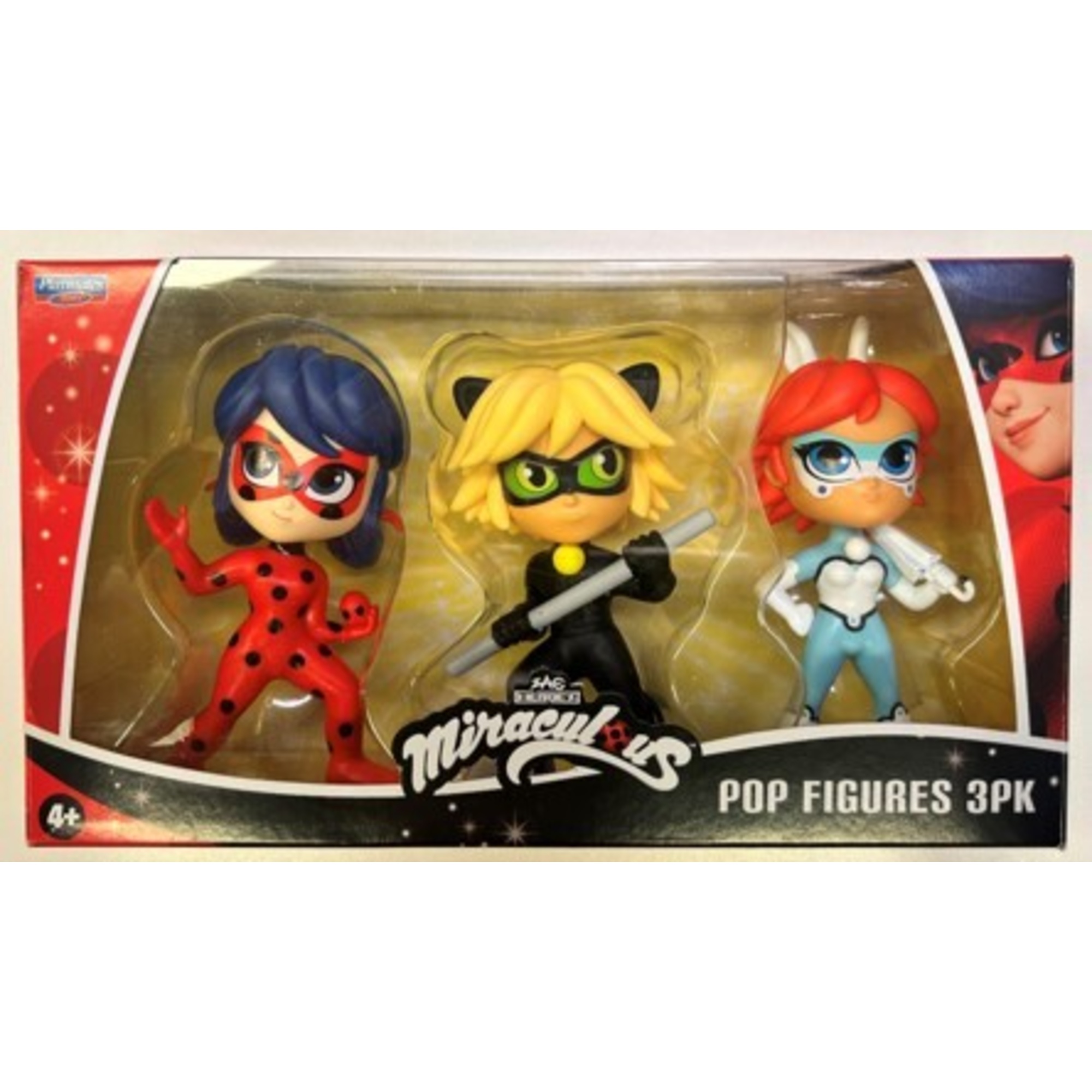 Miraculous ladybug - set 3 figurine versione pop - MIRACOLOUS, BANDAI