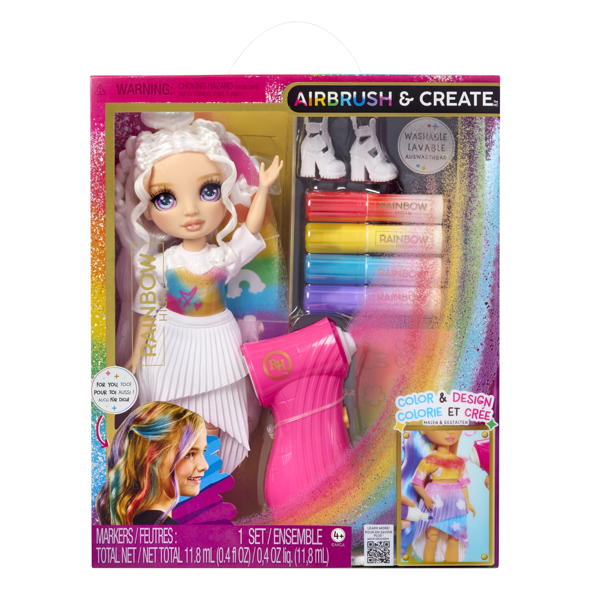 Rainbow high - fashion doll diy con aerografo e colori - Rainbow High