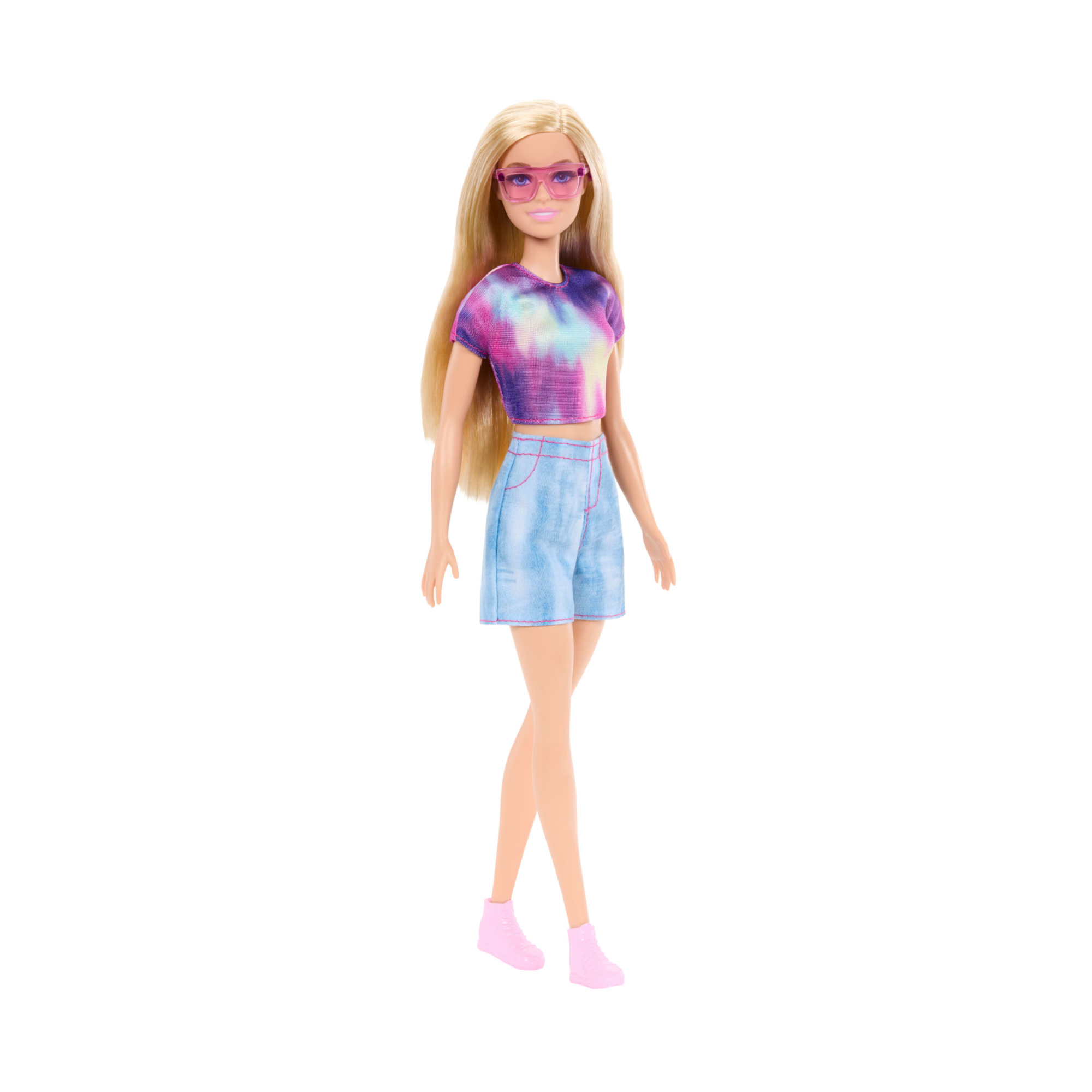 Barbie - malibu, bambola con outfit rimovibile e accessori inclusi, look ispirato alla serie barbie mysteries: beach detectives - Barbie