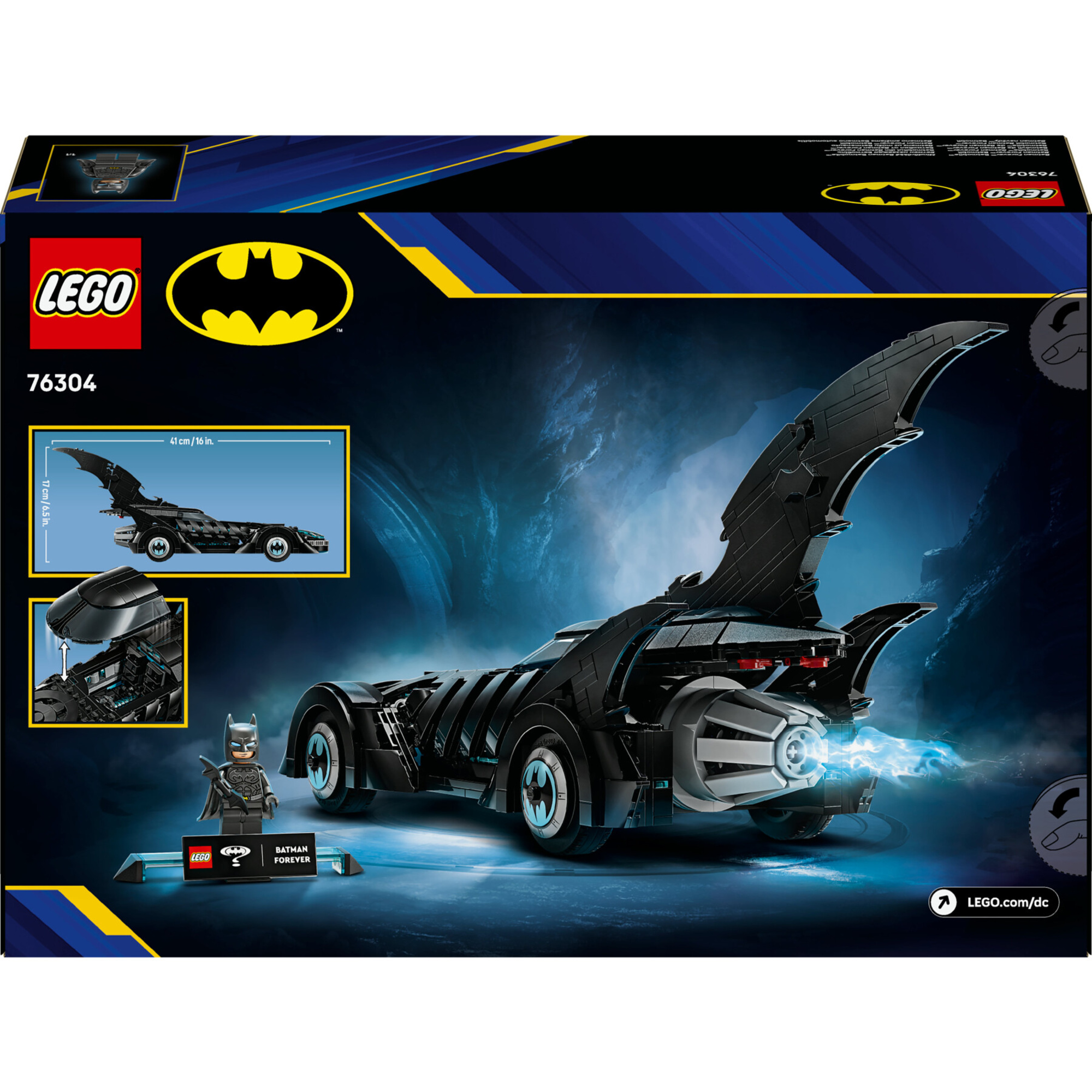 Lego dc 76304 - batmobile batman forever con minifigure 12+ - LEGO SUPER HEROES, Lego