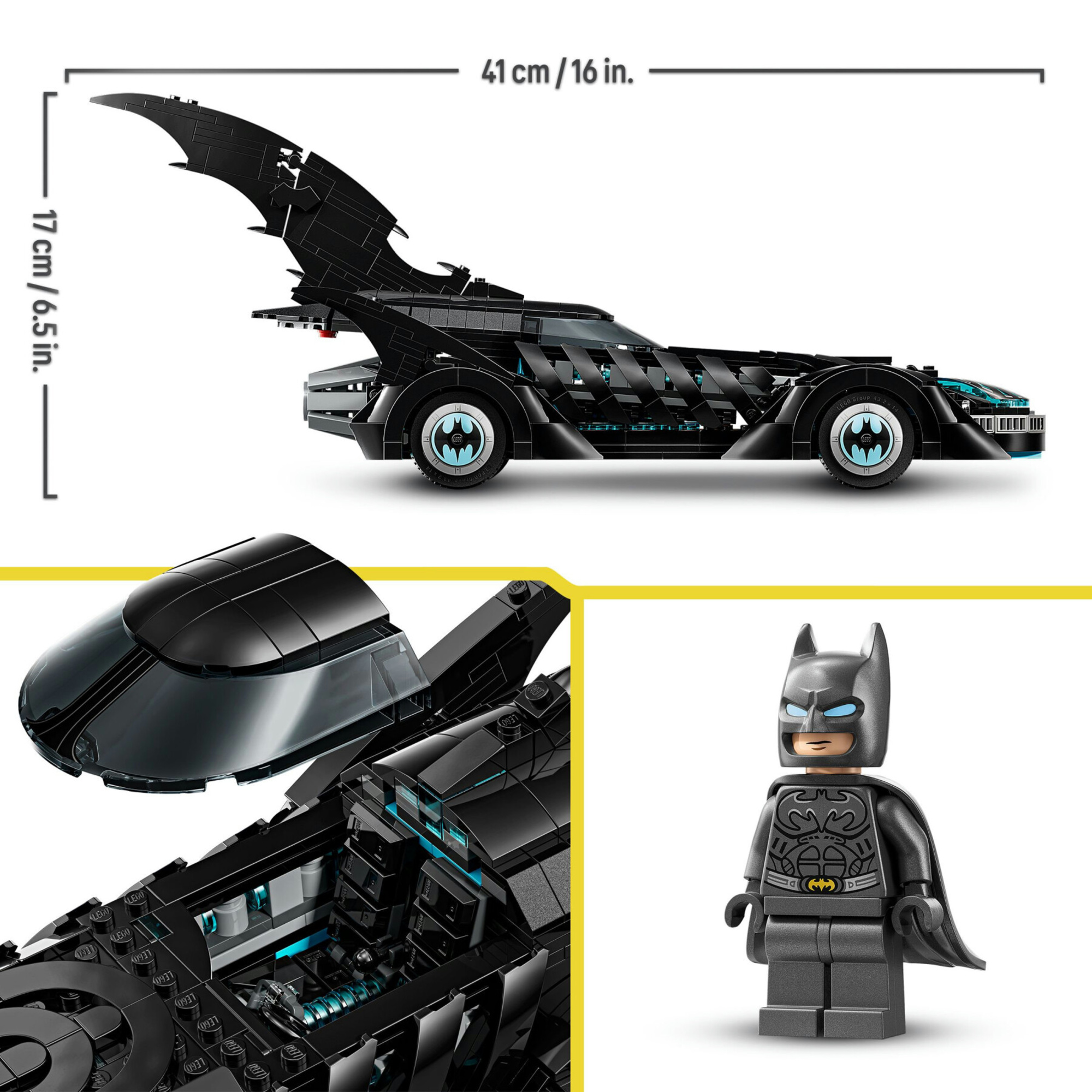Lego dc 76304 - batmobile batman forever con minifigure 12+ - LEGO SUPER HEROES, Lego
