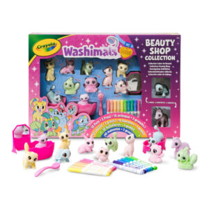Crayola washimals – beauty shop set da colorare con 12 cuccioli - CRAYOLA