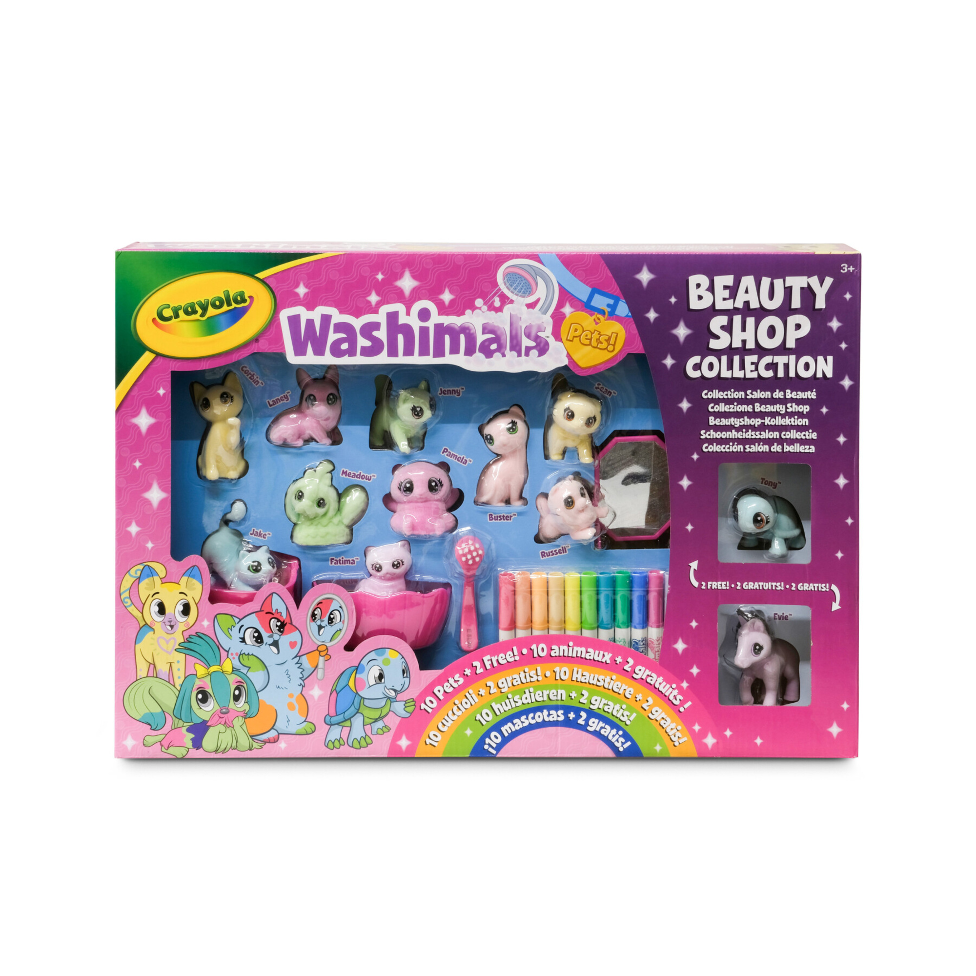 Crayola washimals – beauty shop set da colorare con 12 cuccioli - CRAYOLA