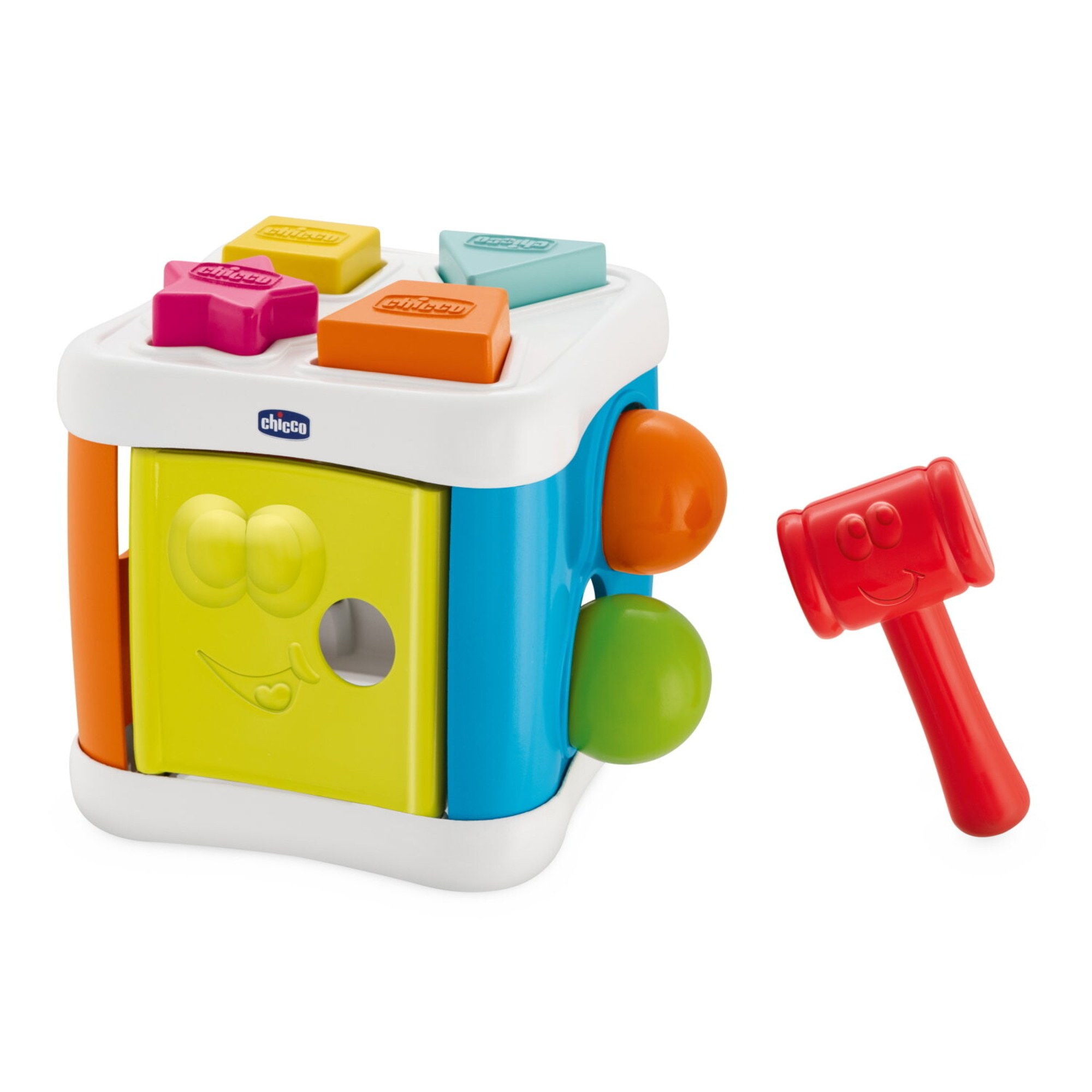 2 in 1 cubo incastra & martella - smart to play - chicco - Chicco