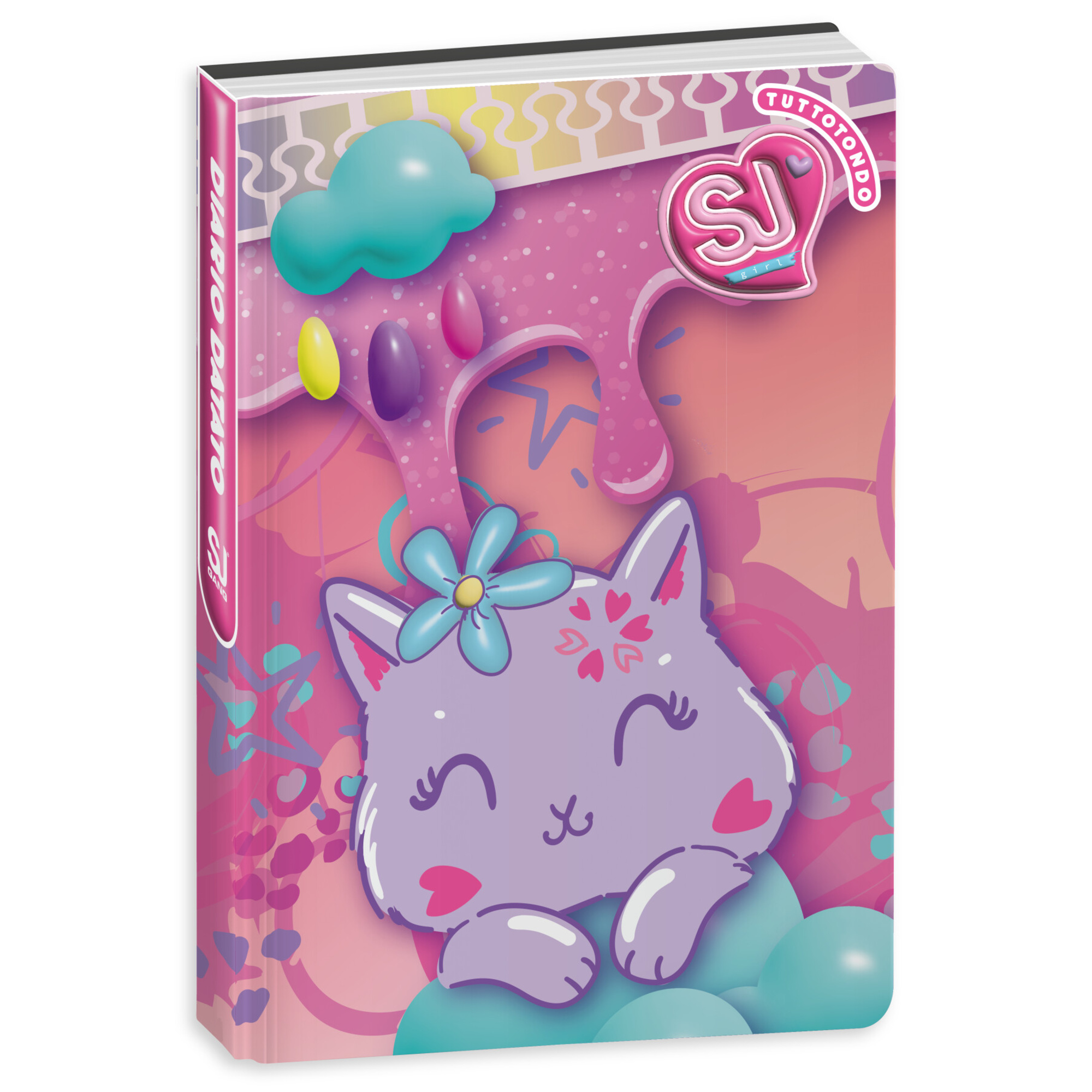 Diario agenda datato 10 mesi assortito  sj gang cartotecnica sj gang girl - SEVEN