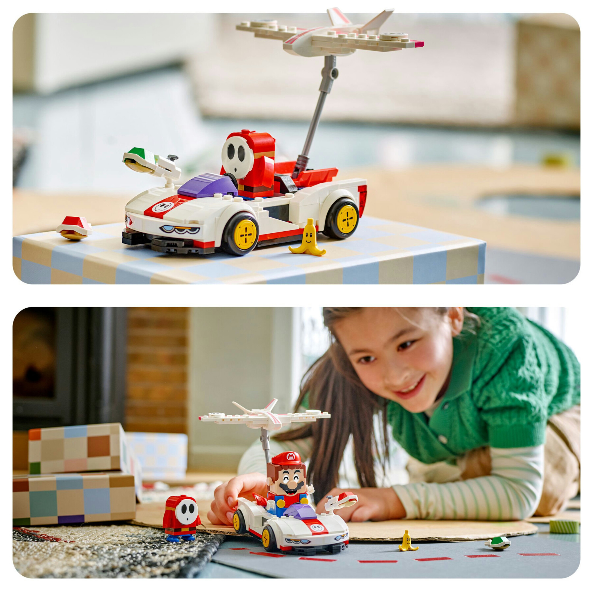 Lego 72045 - mario kart tipo timido con aliante e gusci, 7+ anni - LEGO® Super Mario™, Lego