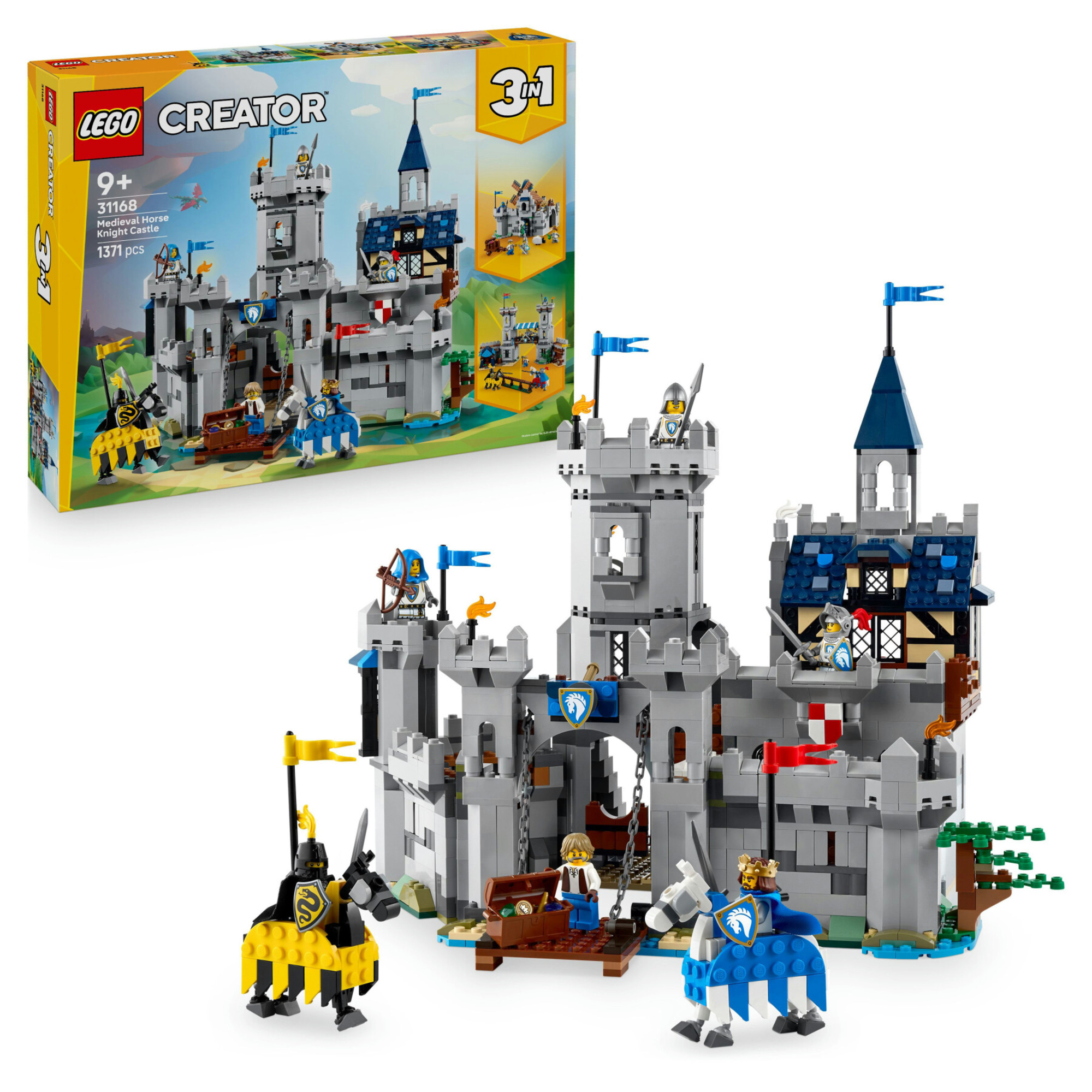 Lego creator 31168 - castello medievale 3in1 trasformabile 9+ - LEGO CREATOR, Lego