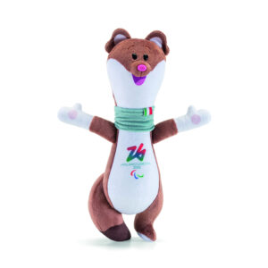Peluche milo mascotte paralimpica 24 cm - milano cortina 2026 - Trudi