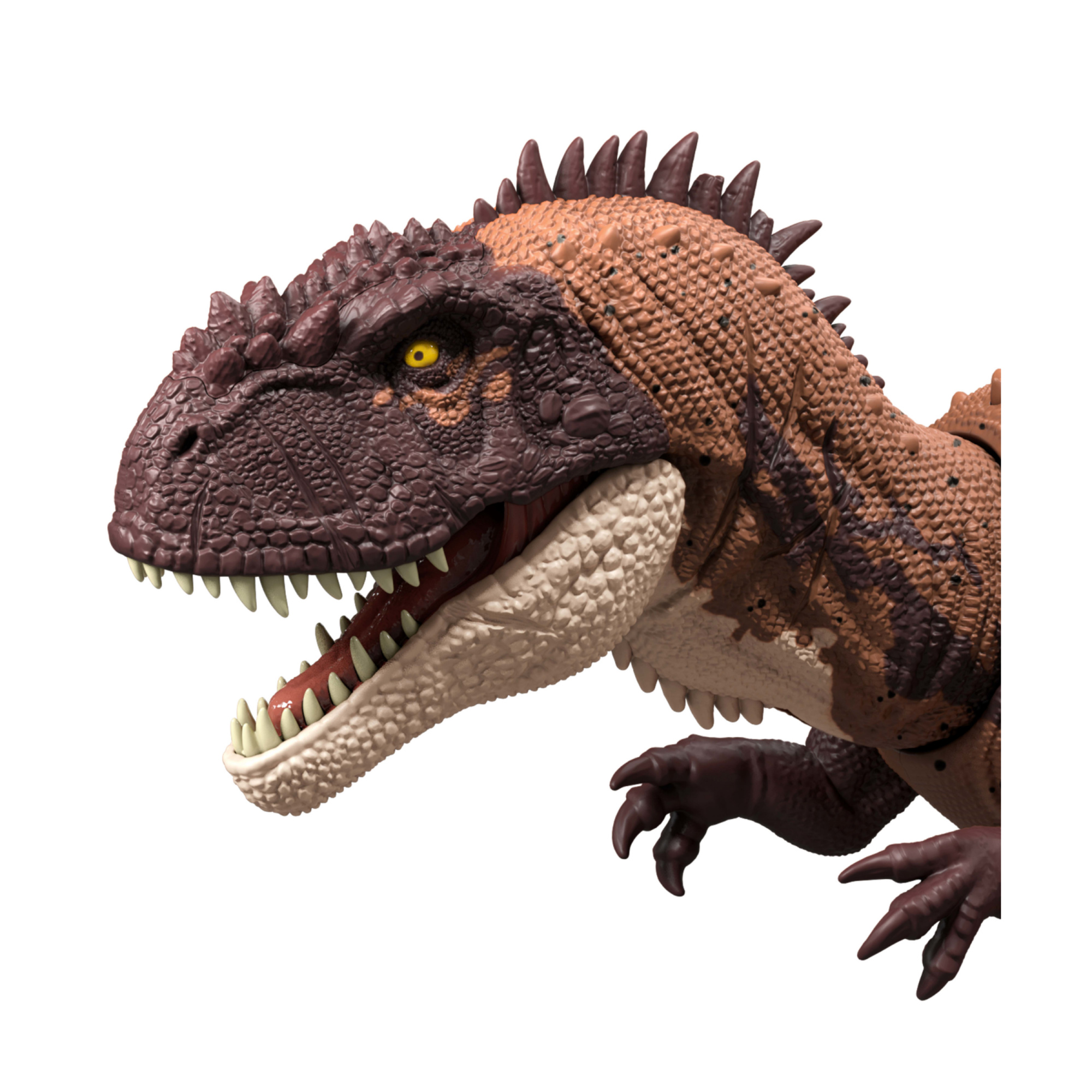 Mattel jurassic world - kryptops ruggito selvaggio, dinosauro snodato con ruggito feroce e azione d'attacco inclusa - Jurassic World