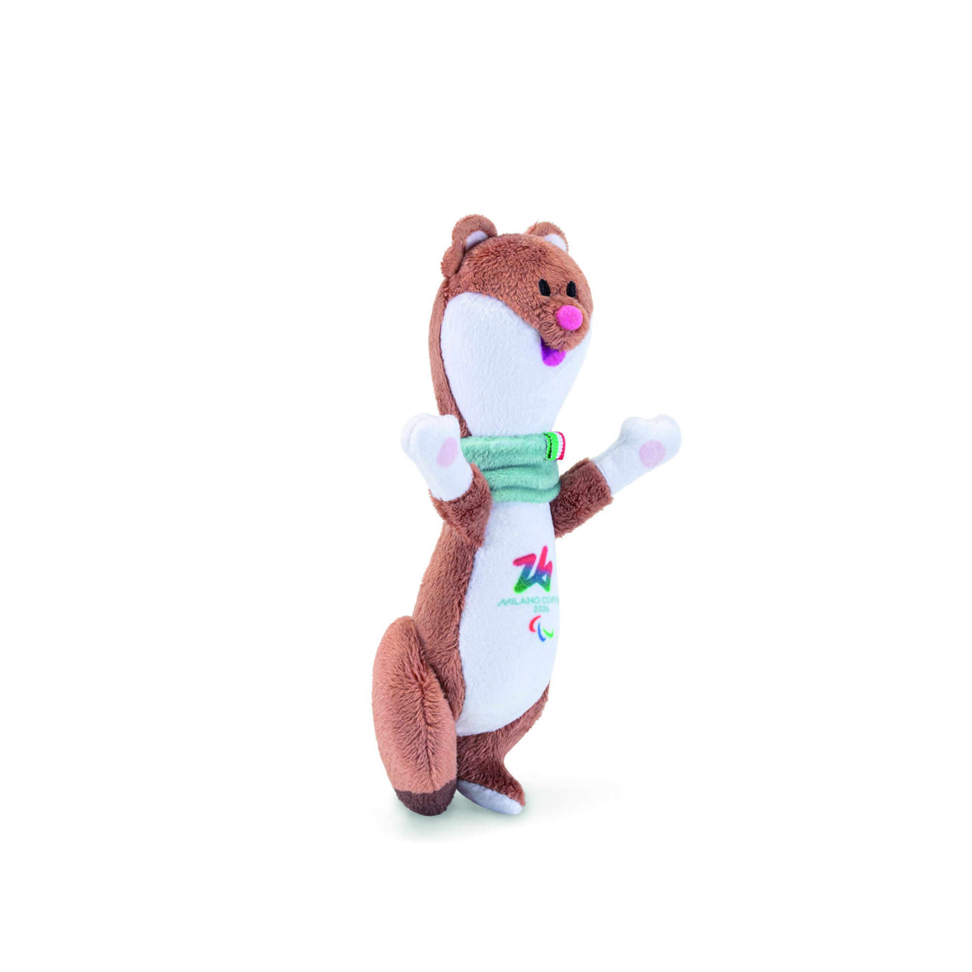 Peluche milo mascotte paralimpica 12 cm - milano cortina 2026 - Trudi