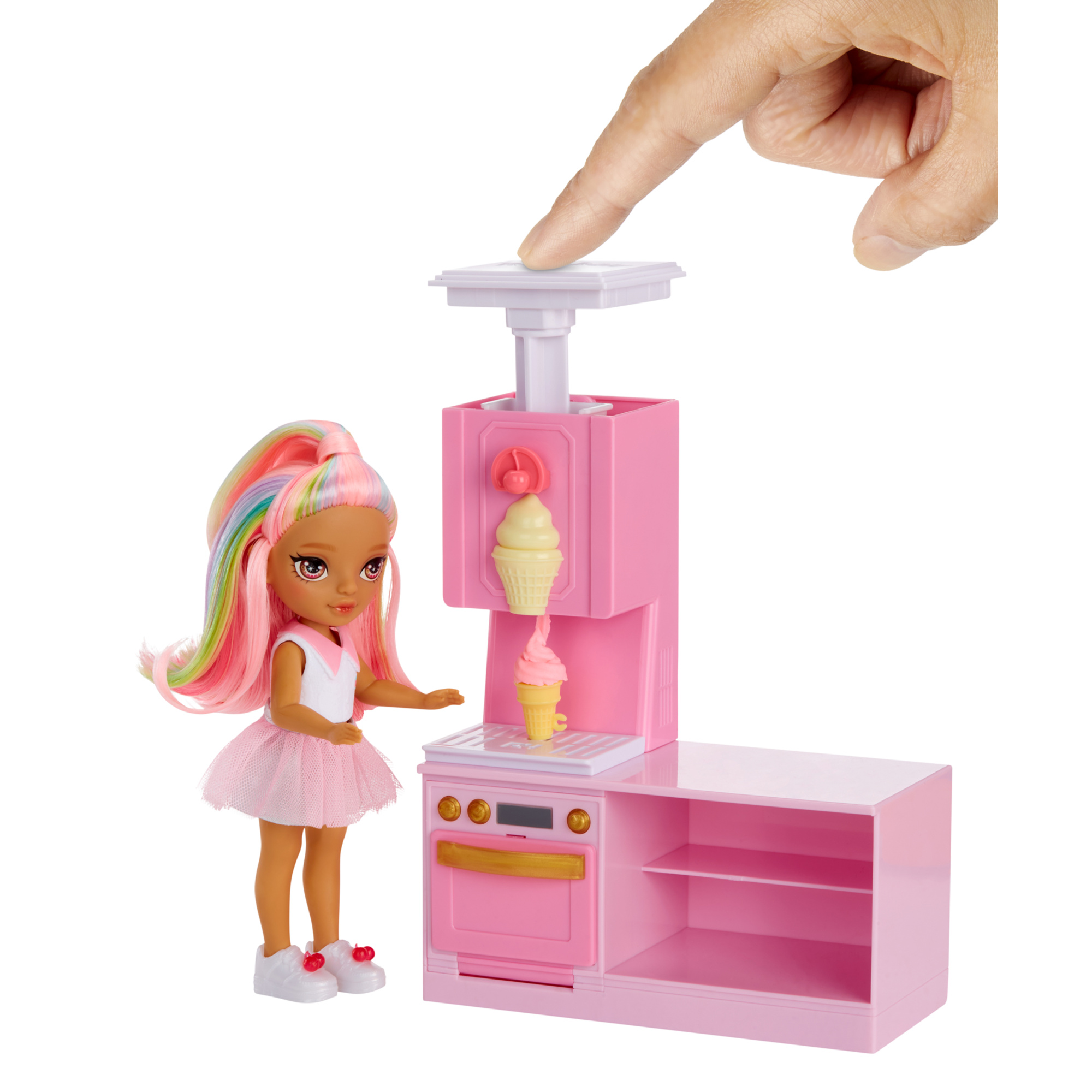 Rainbow high littles - dessert shop con bambola kandy - Rainbow High