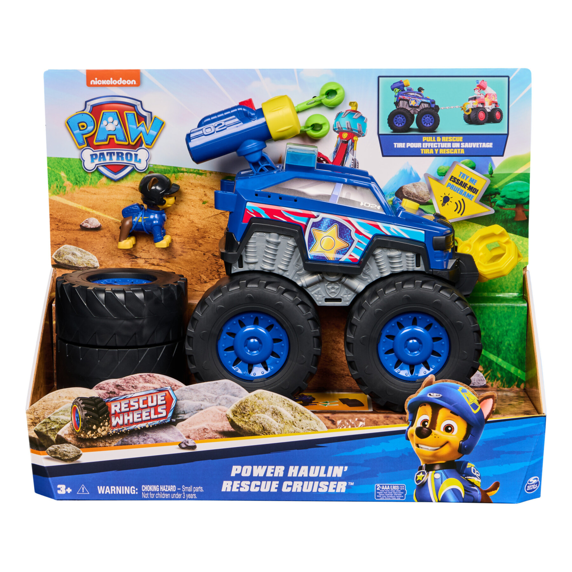Paw patrol chase deluxe - rescue wheels con veicolo - Paw Patrol