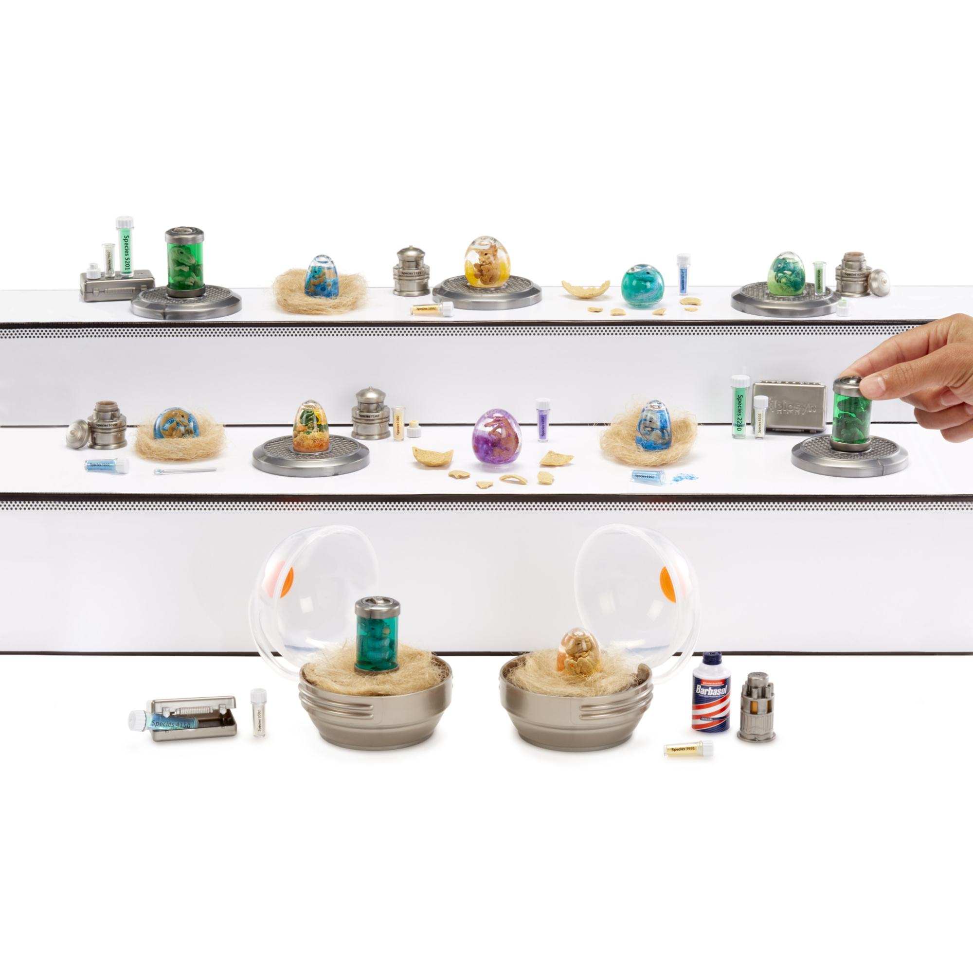 Mga's miniverse make it mini dinosaurs jurassic world: 1 replica baby dinosauro, confezione sorpresa fai-da-te. collezionisti e bambini 8+ - Jurassic World