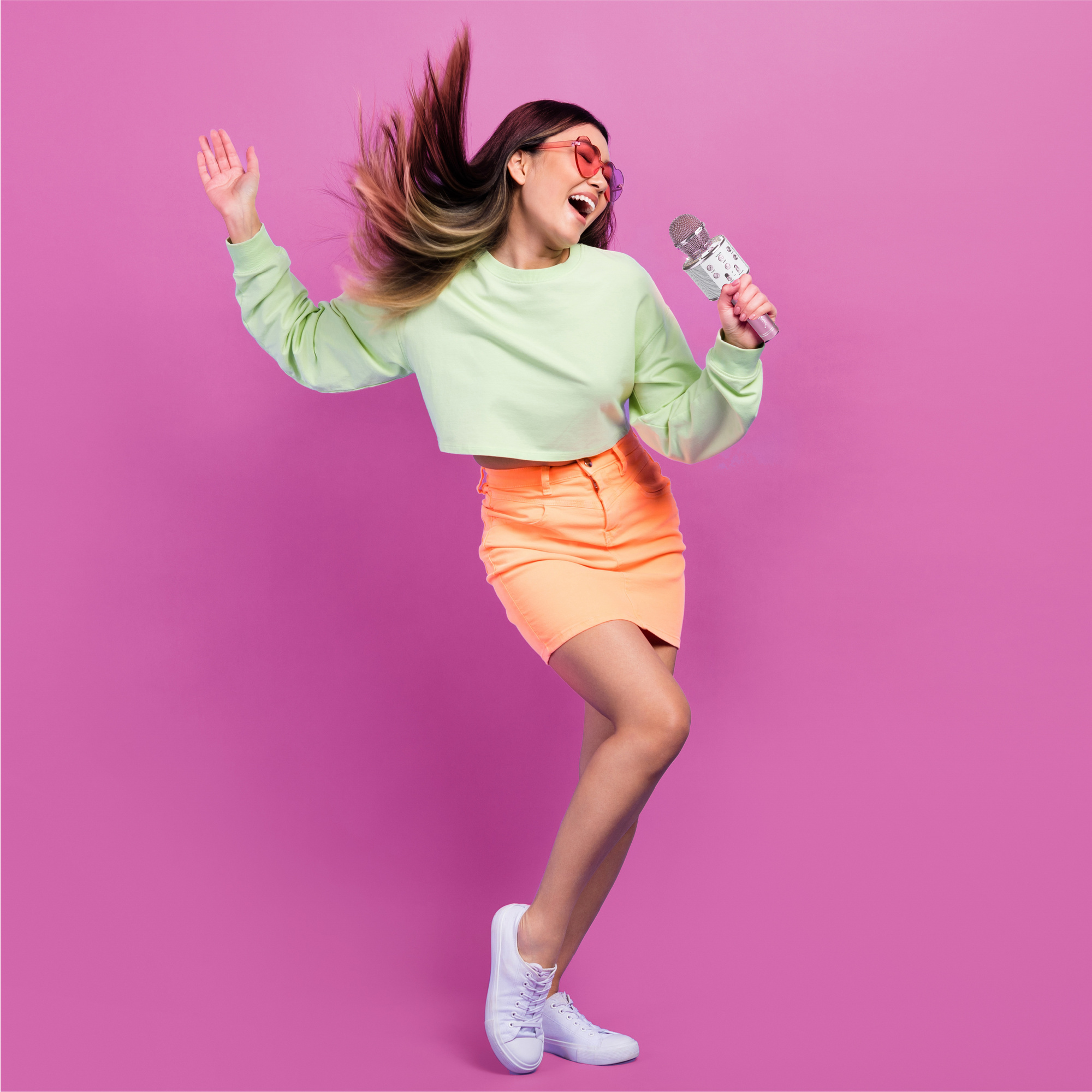 Microfono karaoke bluetooth fao schwarz con effetti vocali e speaker - FAO Schwarz