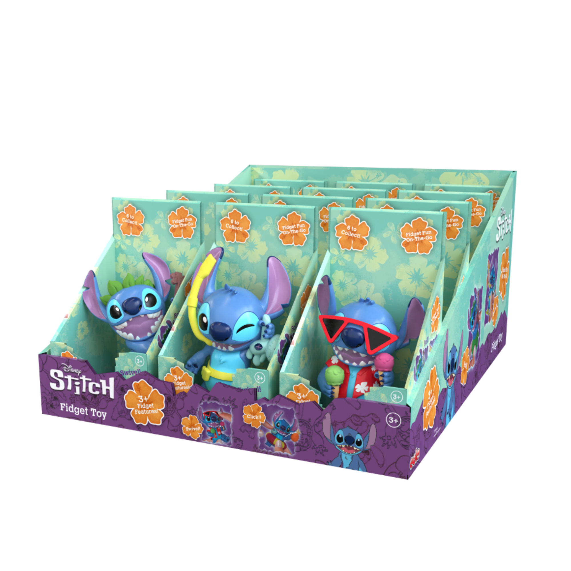 Stitch fidget toy con funzioni antistress  - assortito - Disney Stitch